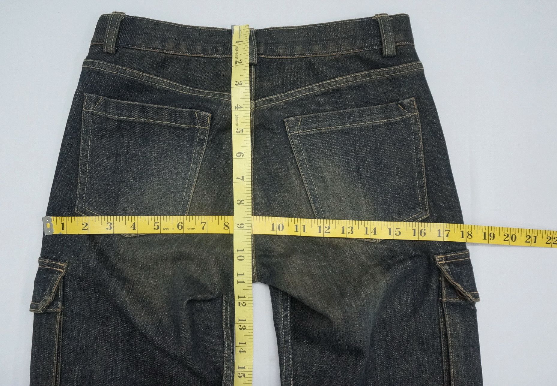 Japanese Brand K.T Kiyoko Takase Browned Off Women's Cargo Jeans Size 28" / US 6 / IT 42 - 12 Thumbnail