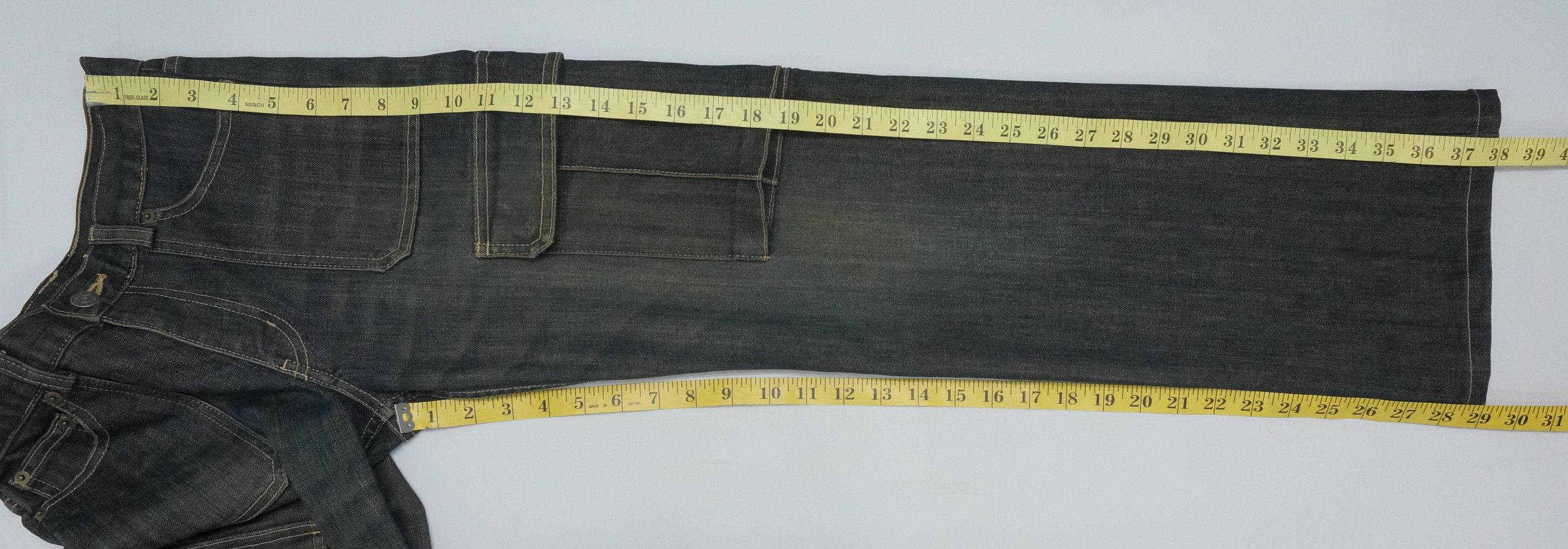 Japanese Brand K.T Kiyoko Takase Browned Off Women's Cargo Jeans Size 28" / US 6 / IT 42 - 10 Thumbnail