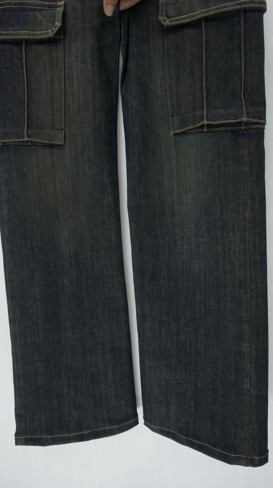 Japanese Brand K.T Kiyoko Takase Browned Off Women's Cargo Jeans Size 28" / US 6 / IT 42 - 5 Thumbnail