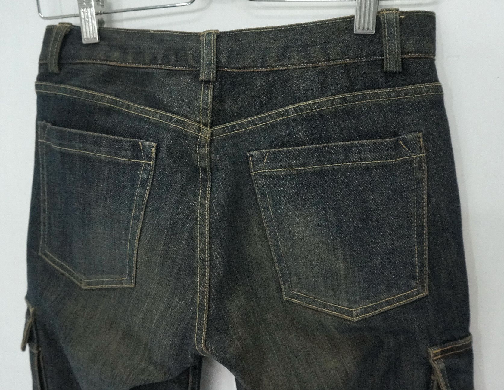 Japanese Brand K.T Kiyoko Takase Browned Off Women's Cargo Jeans Size 28" / US 6 / IT 42 - 6 Thumbnail