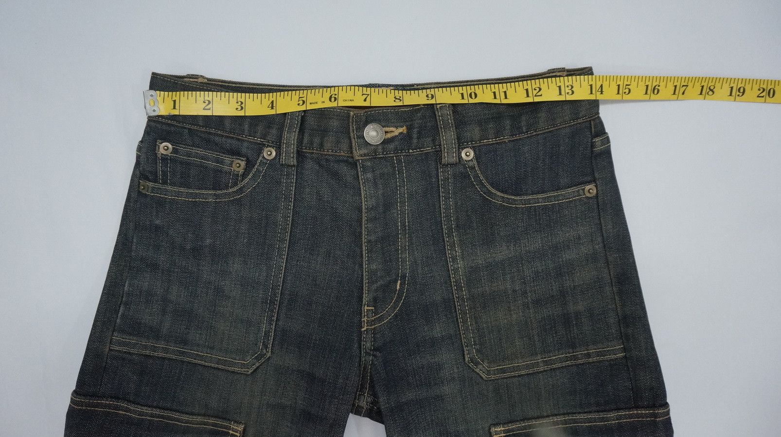 Japanese Brand K.T Kiyoko Takase Browned Off Women's Cargo Jeans Size 28" / US 6 / IT 42 - 8 Thumbnail
