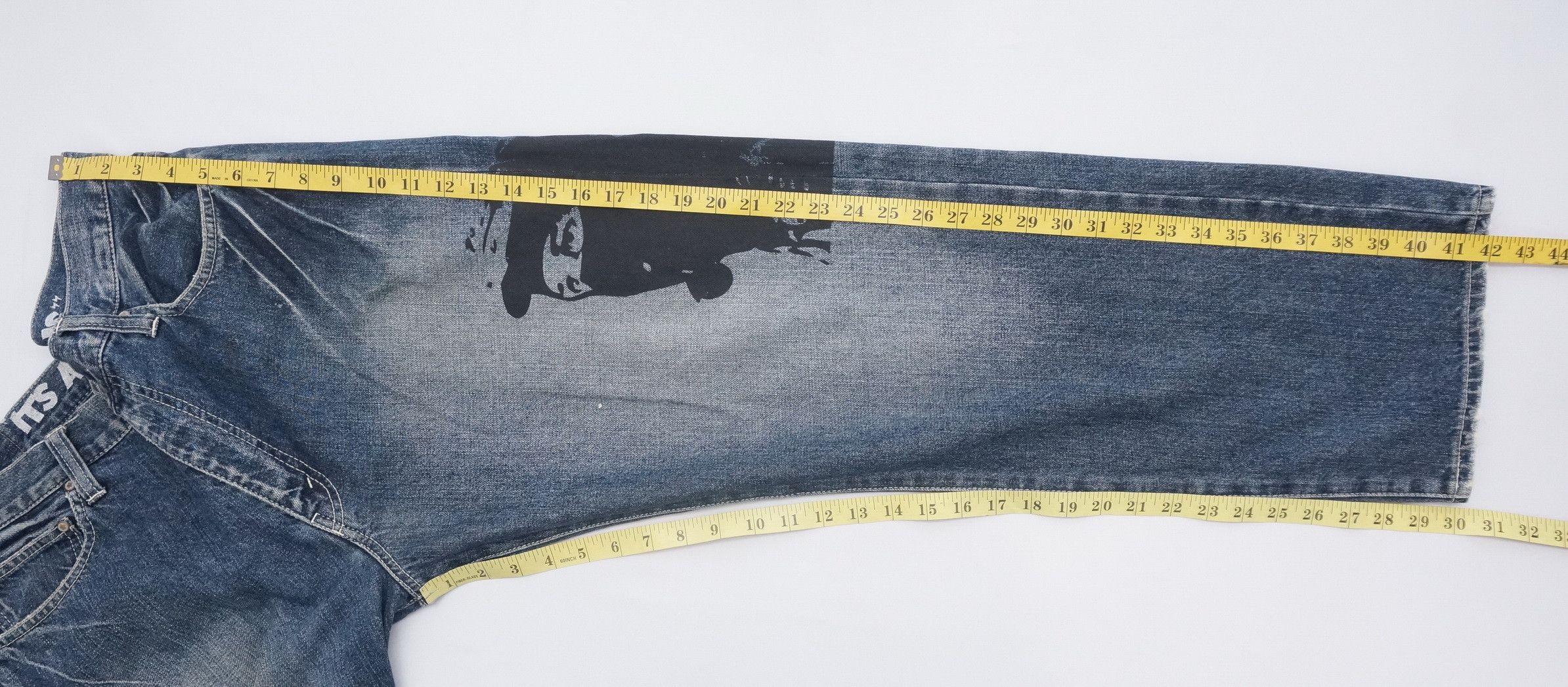 ANDSUNS × Japanese Brand Vtg! And Suns Printed Jeans Made in Japan Size US 36 / EU 52 - 15 Thumbnail