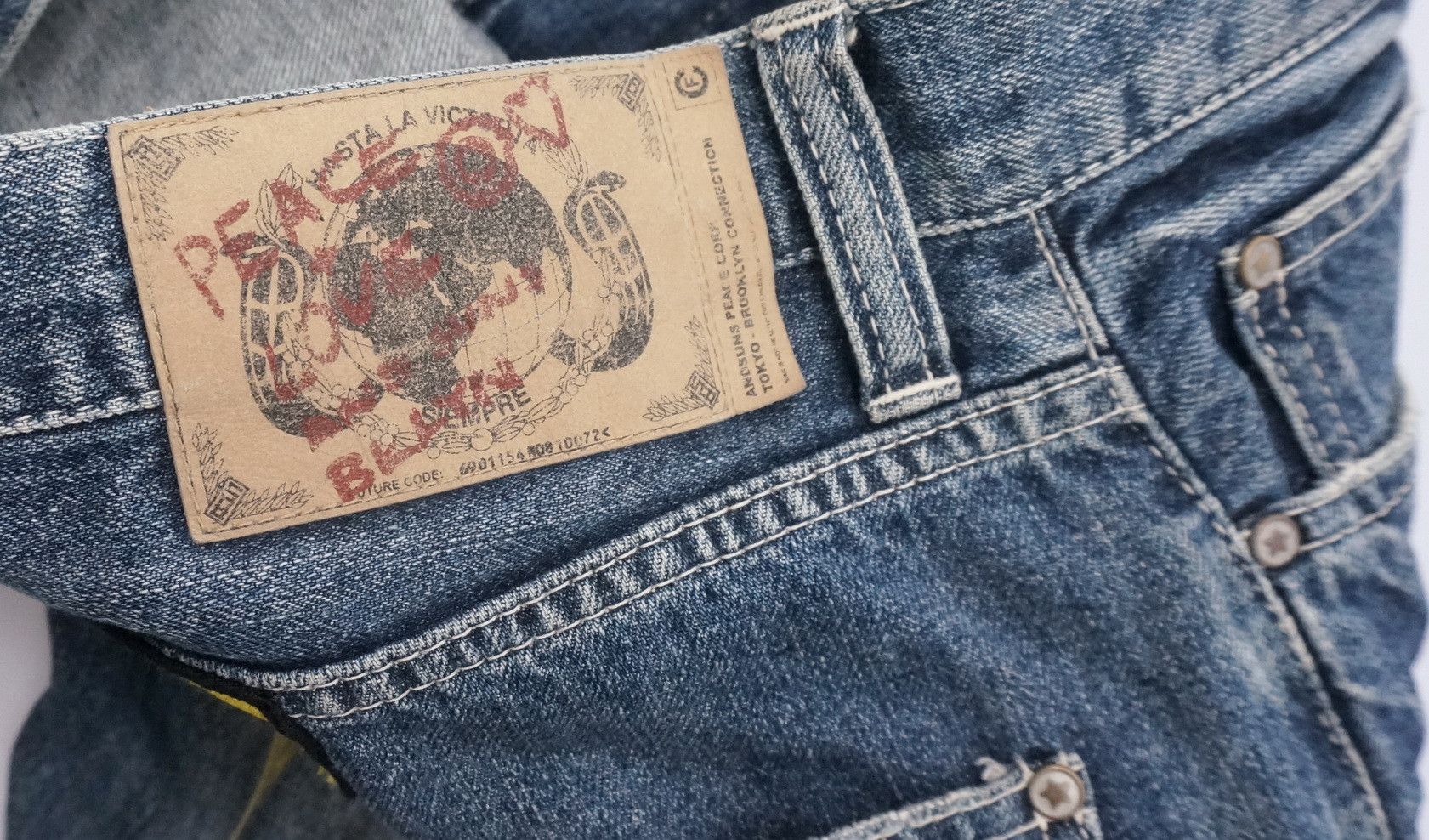 ANDSUNS × Japanese Brand Vtg! And Suns Printed Jeans Made in Japan Size US 36 / EU 52 - 17 Thumbnail