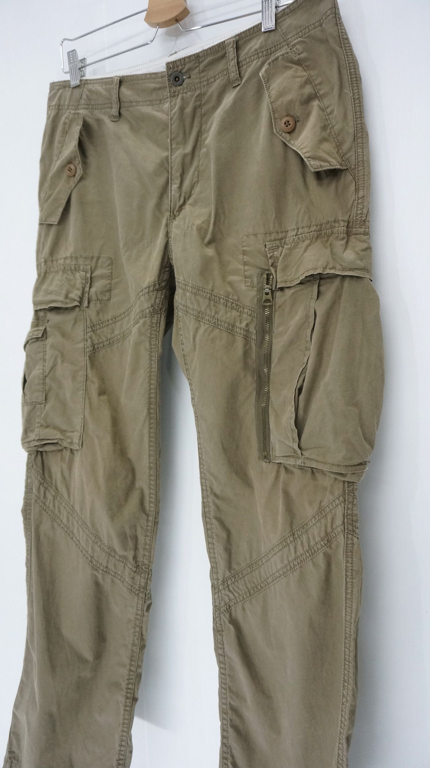 Polo Ralph Lauren Vintage Polo Ralph Lauren Aging Worn Out Cargo Pants Size US 33 - 2 Thumbnail