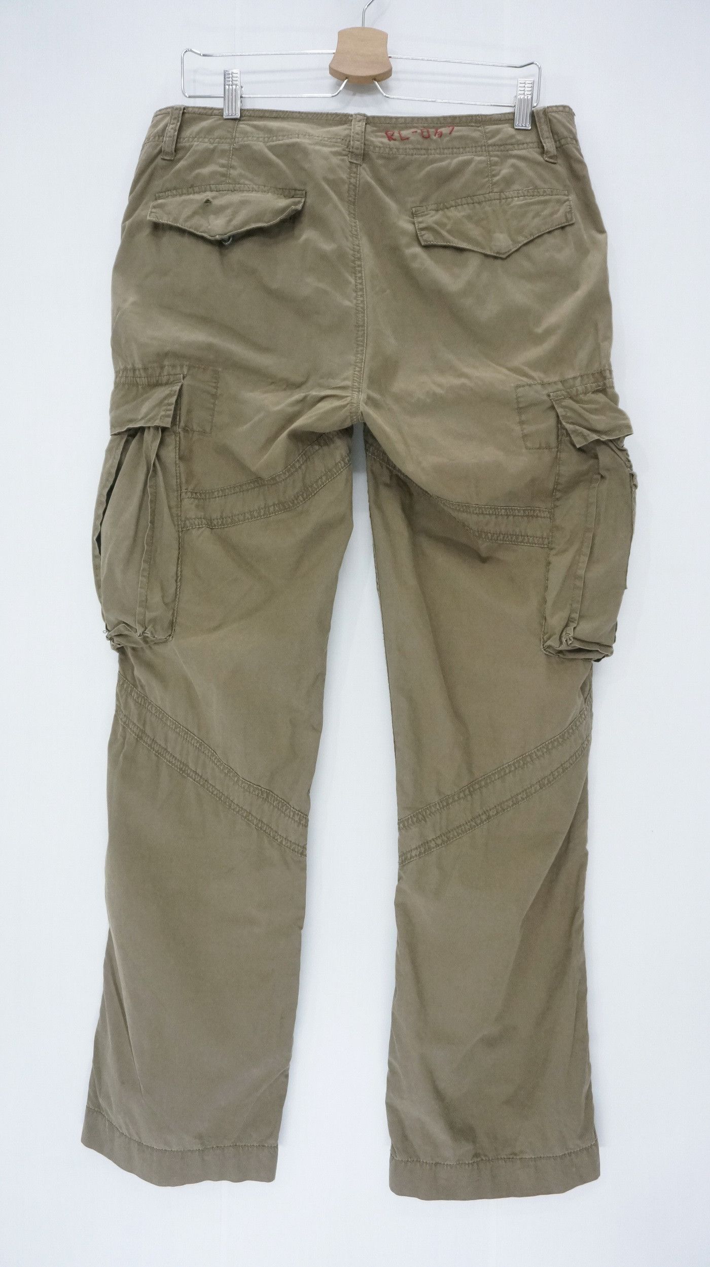 Polo Ralph Lauren Vintage Polo Ralph Lauren Aging Worn Out Cargo Pants Size US 33 - 6 Thumbnail