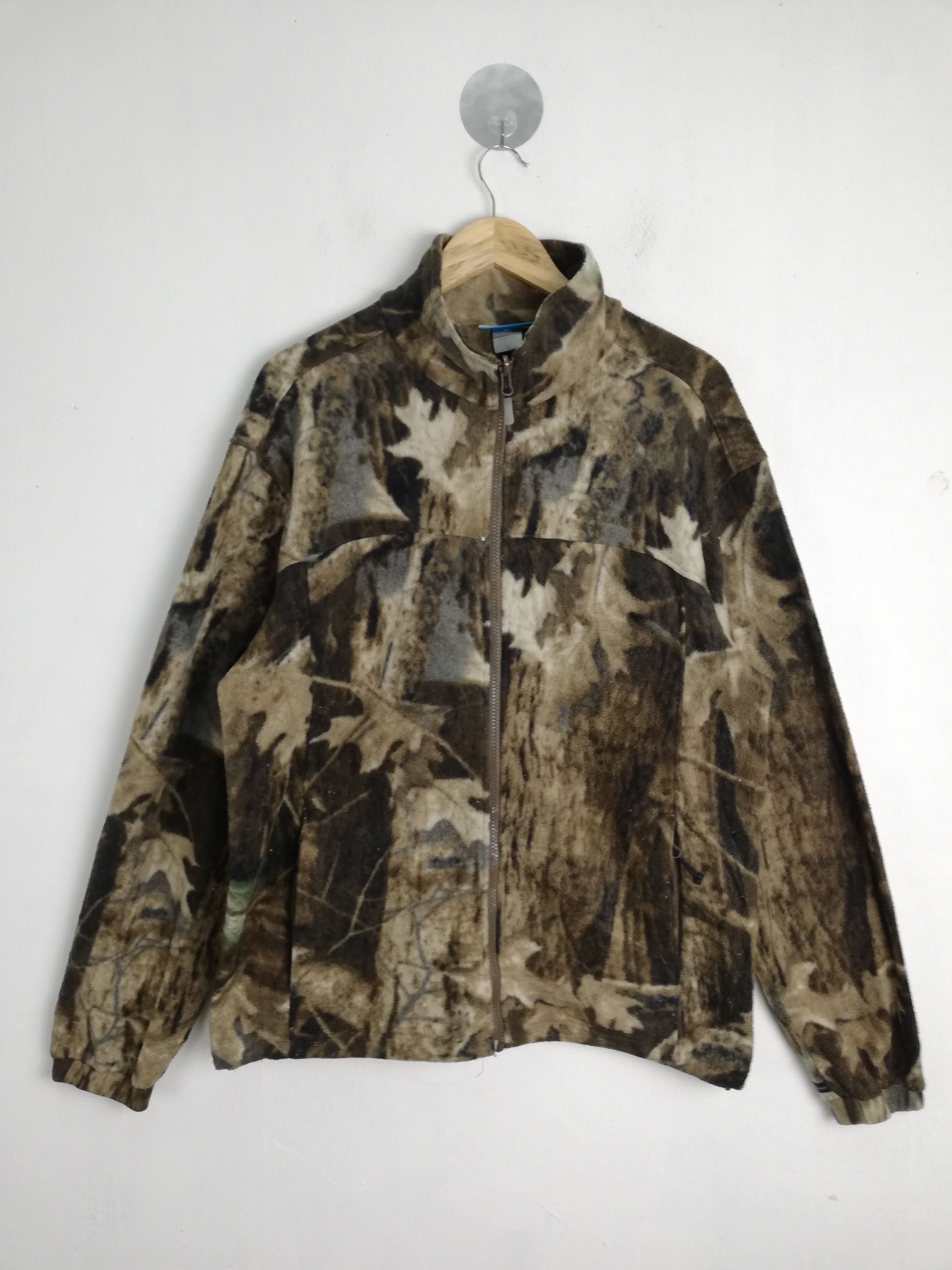Columbia × Japanese Brand 💥Columbia Realtree Camouflage Allover Fleece Jacket #0676 Size US L / EU 52-54 / 3 - 1 Thumbnail