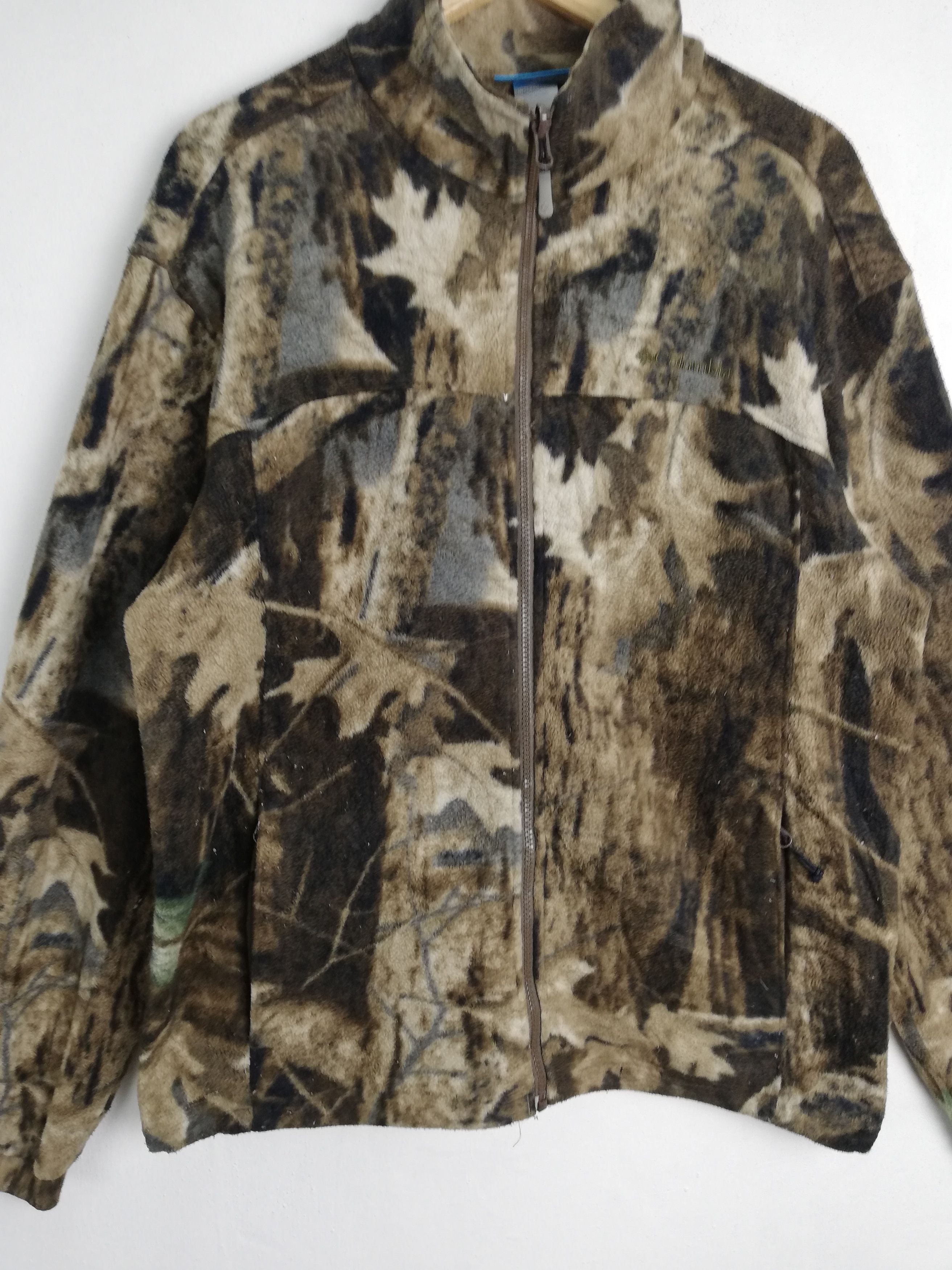 Columbia × Japanese Brand 💥Columbia Realtree Camouflage Allover Fleece Jacket #0676 Size US L / EU 52-54 / 3 - 5 Thumbnail