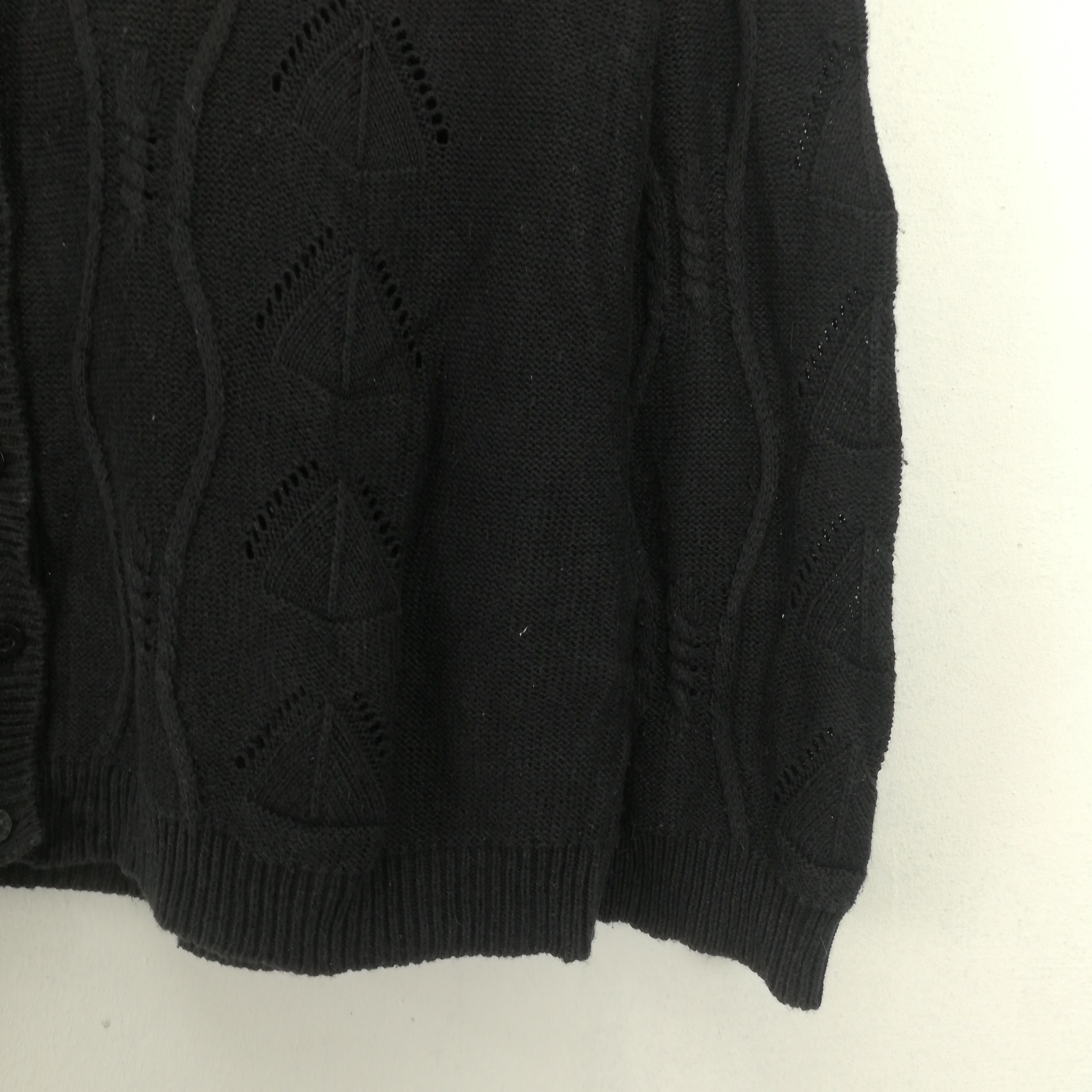Aran Isles Knitwear × Japanese Brand 💥RARE💥 RODIER Knitwear Cardigan Kurt Cobain Style #0531 Size US L / EU 52-54 / 3 - 2 Thumbnail