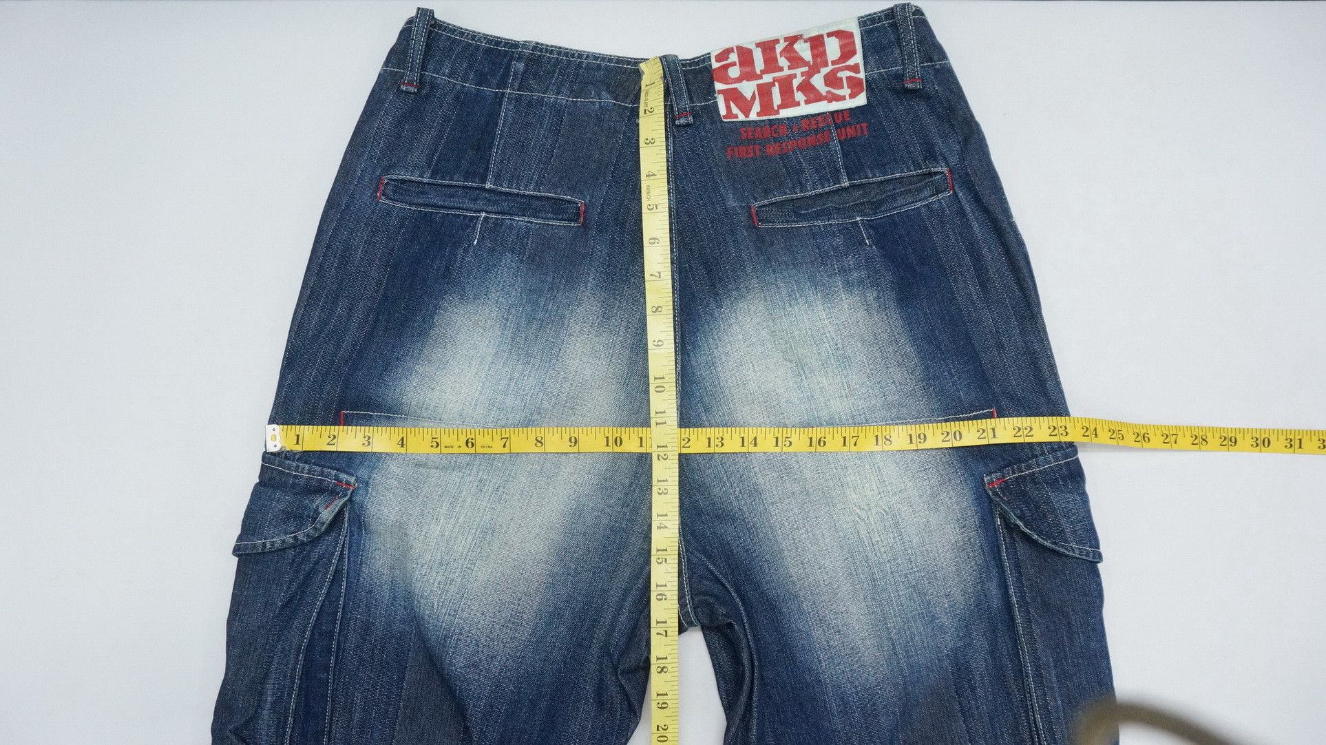 Akademiks Dope! AKDMKS Akademiks Roll Up Patch Knee Cargo Jeans Size US 34 / EU 50 - 17 Thumbnail