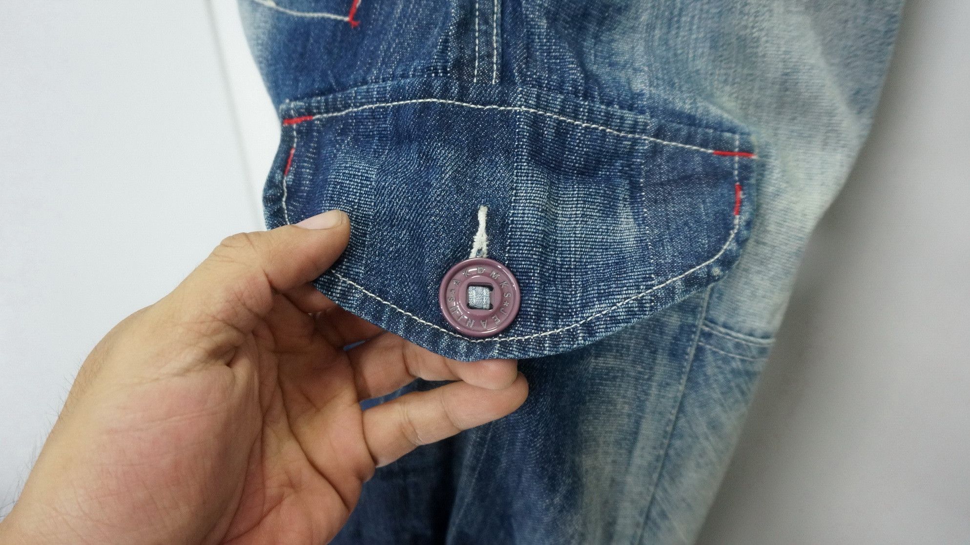 Akademiks Dope! AKDMKS Akademiks Roll Up Patch Knee Cargo Jeans Size US 34 / EU 50 - 11 Thumbnail