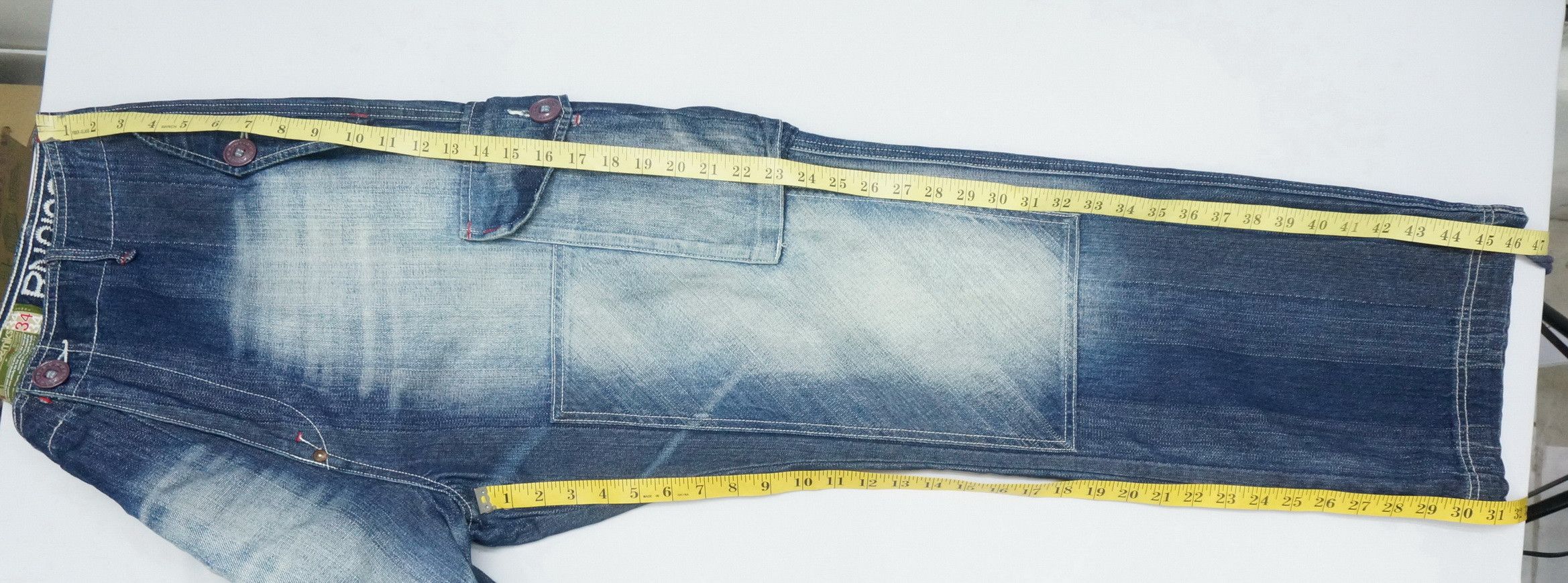 Akademiks Dope! AKDMKS Akademiks Roll Up Patch Knee Cargo Jeans Size US 34 / EU 50 - 15 Thumbnail