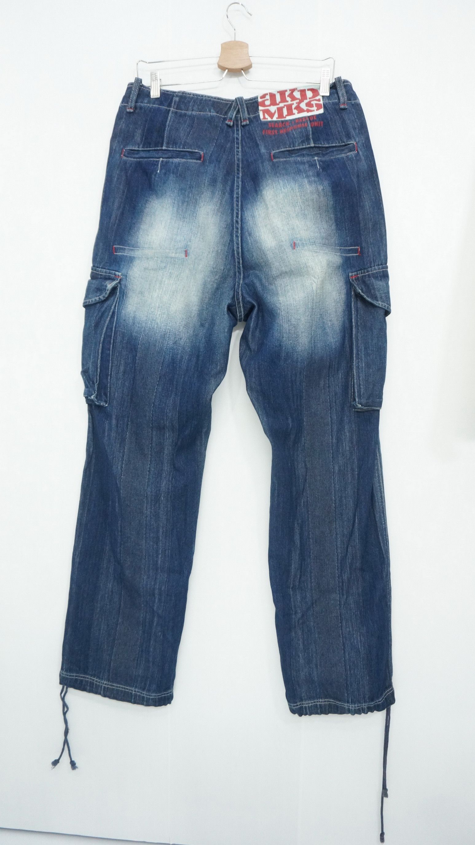 Akademiks Dope! AKDMKS Akademiks Roll Up Patch Knee Cargo Jeans Size US 34 / EU 50 - 3 Thumbnail
