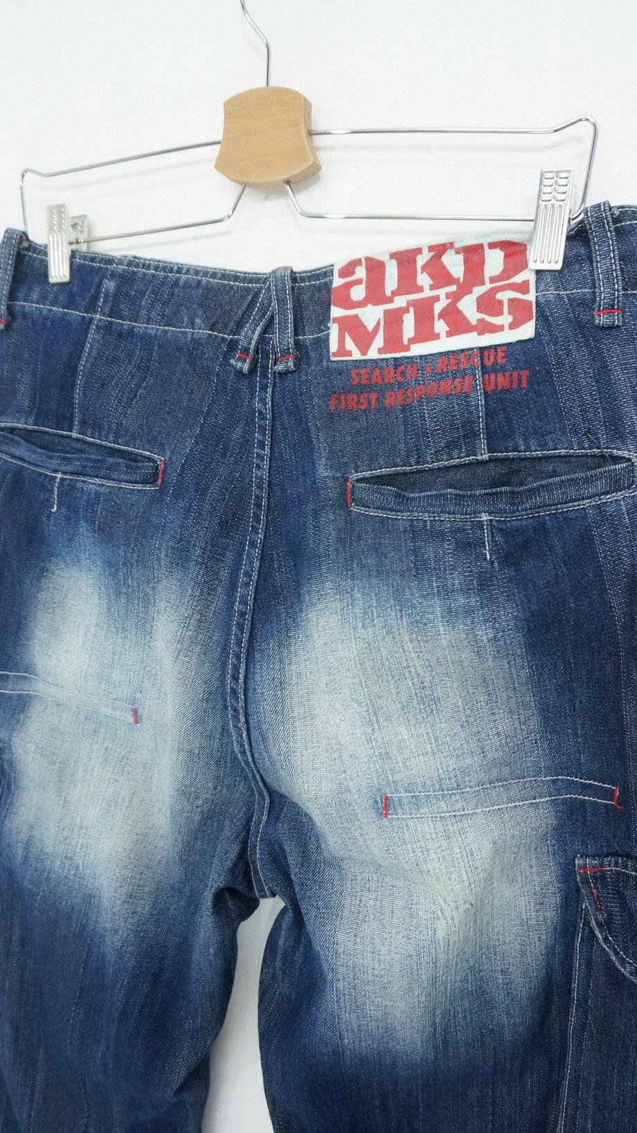 Akademiks Dope! AKDMKS Akademiks Roll Up Patch Knee Cargo Jeans Size US 34 / EU 50 - 22 Thumbnail