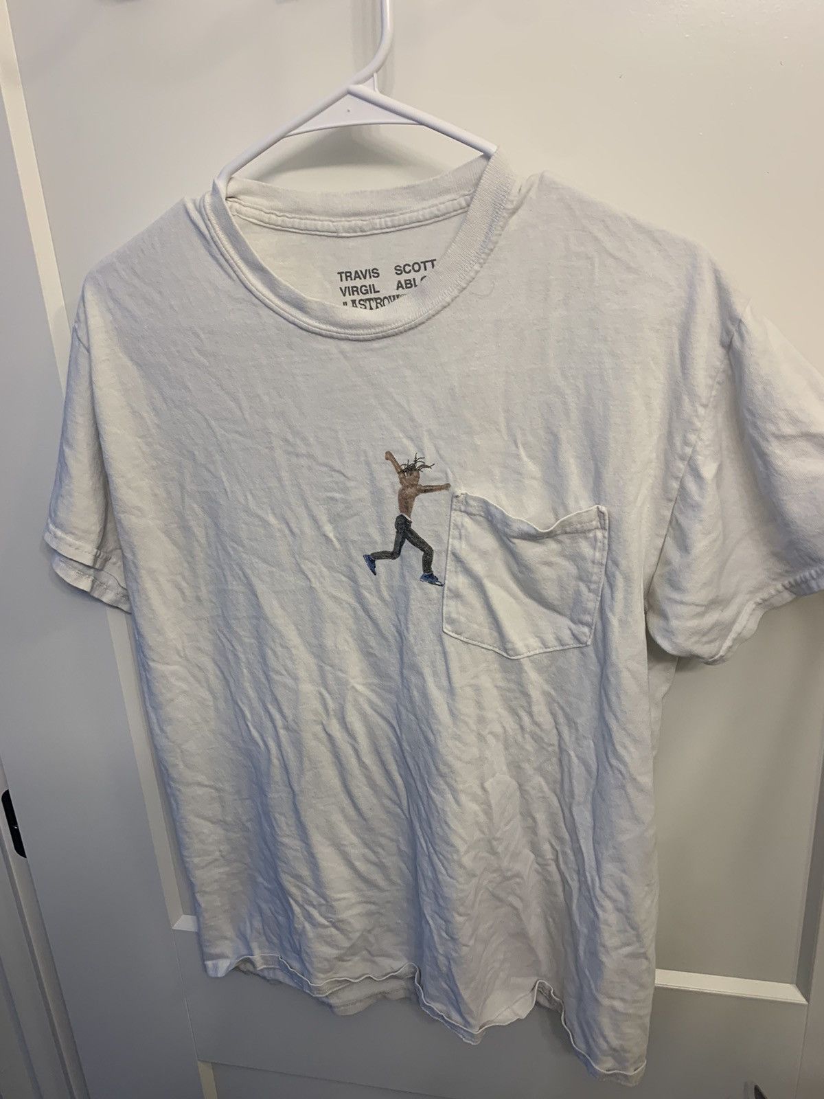travis scott x virgil abloh by a thread tee