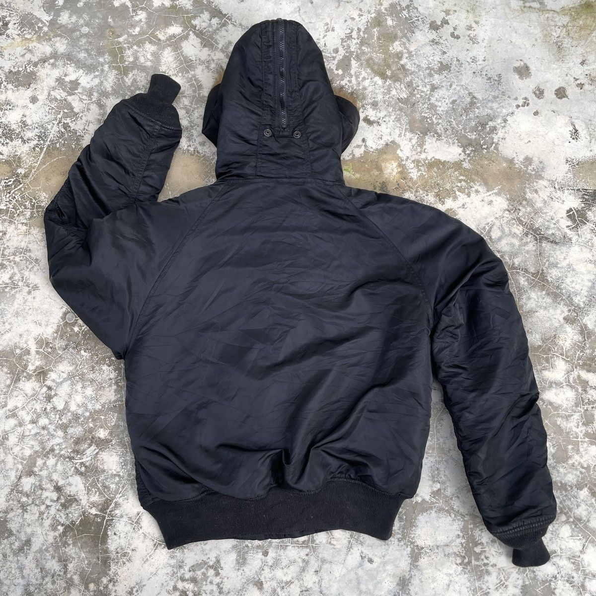 Alpha Industries × Vintage Vintage Alpha Industries Hoodie Bomber Jacket Size US M / EU 48-50 / 2 - 18 Thumbnail
