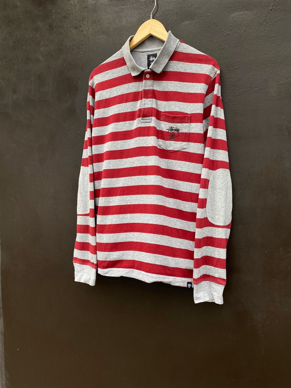 Stussy stussy rugby striped longsleeve size L made in india Size US L / EU 52-54 / 3 - 1 Thumbnail