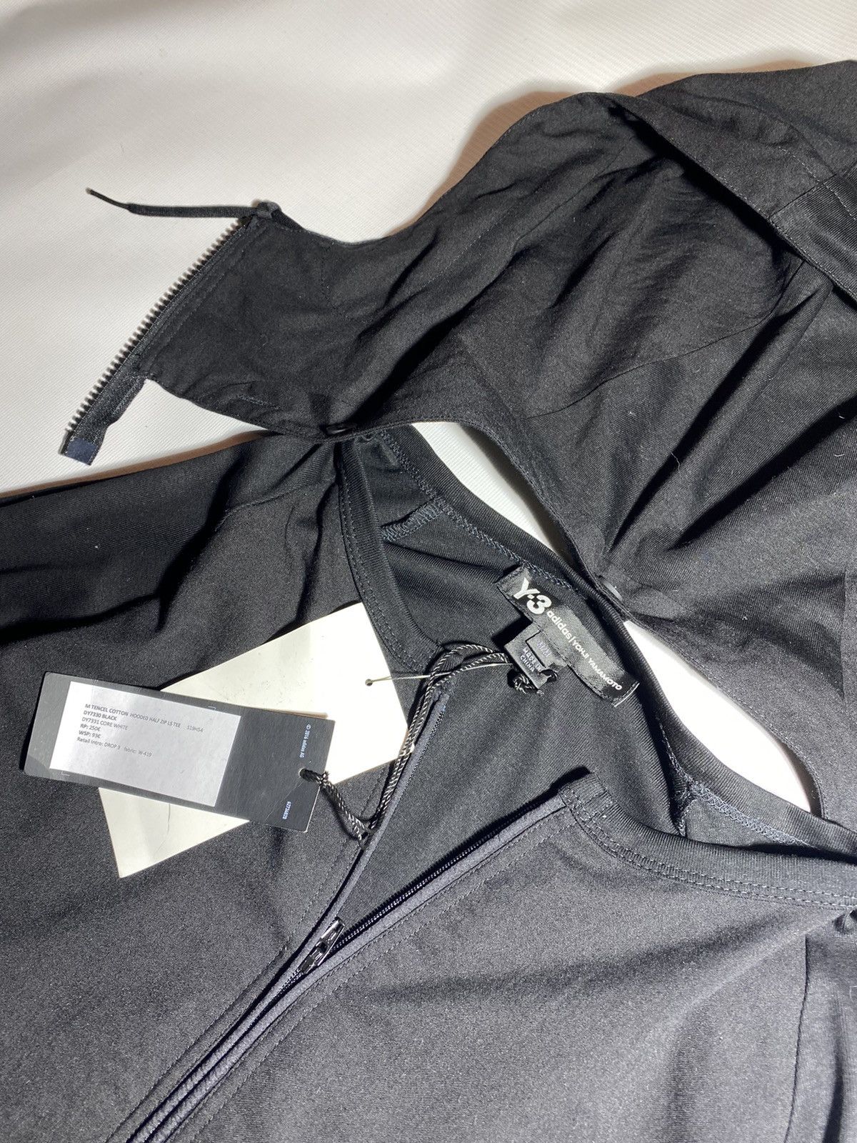 Adidas × Yohji Yamamoto Y3 Yohji Yamanoto SS19 SAMPLE Tencel hooded half zip Size L Size US L / EU 52-54 / 3 - 6 Thumbnail