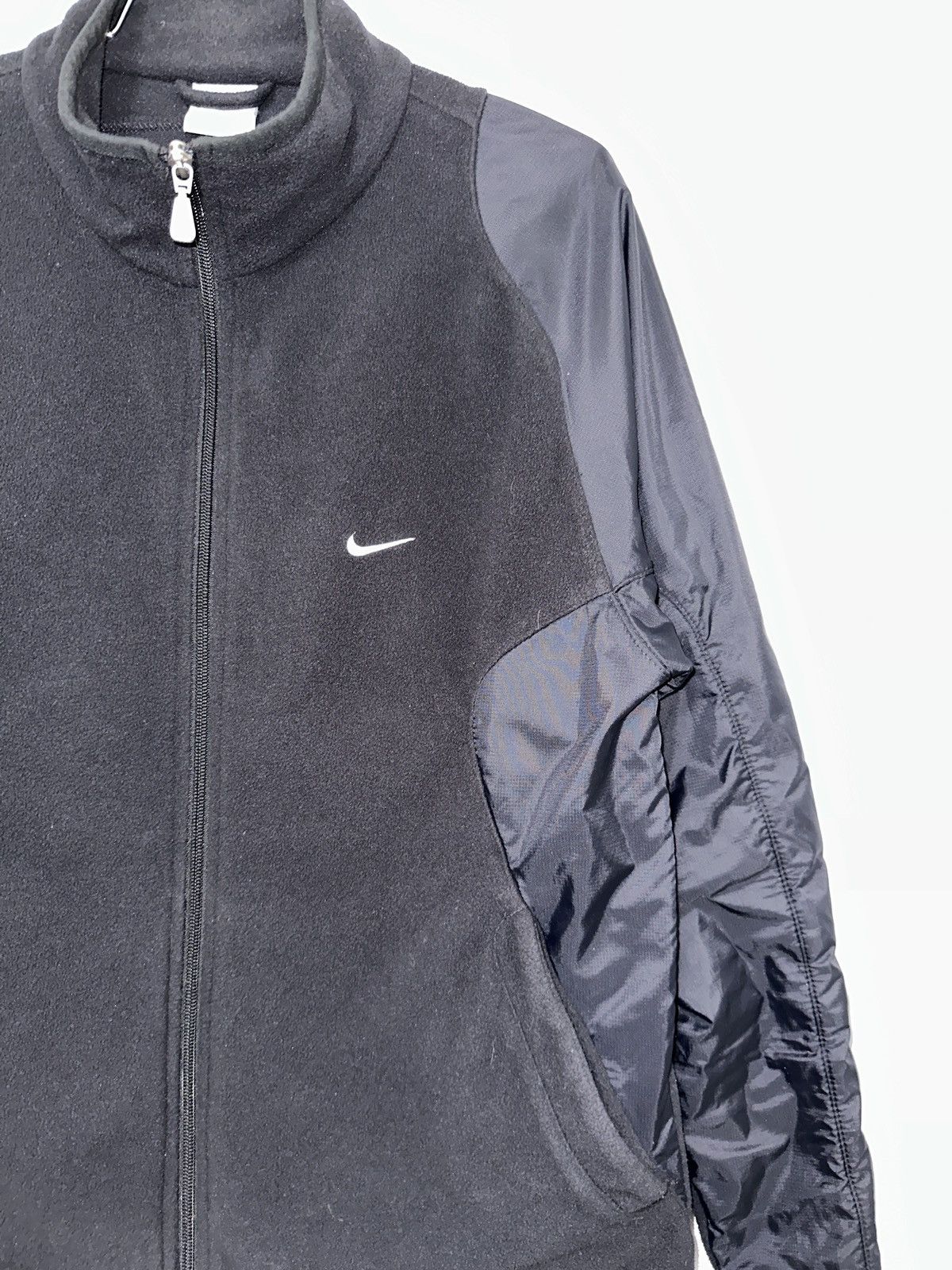 Nike Nike Nylon/Fleece Hybrid Zip-Up Jacket - Sz S Size US S / EU 44-46 / 1 - 4 Thumbnail