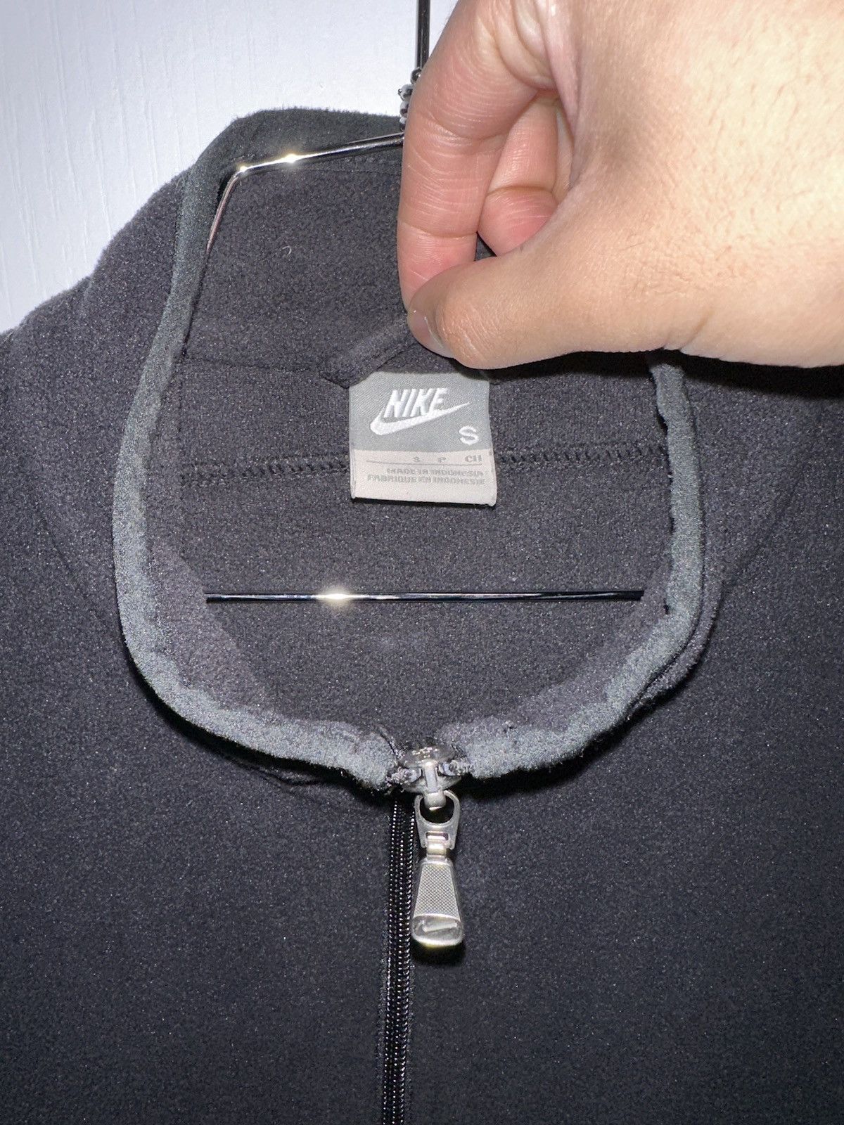 Nike Nike Nylon/Fleece Hybrid Zip-Up Jacket - Sz S Size US S / EU 44-46 / 1 - 5 Thumbnail