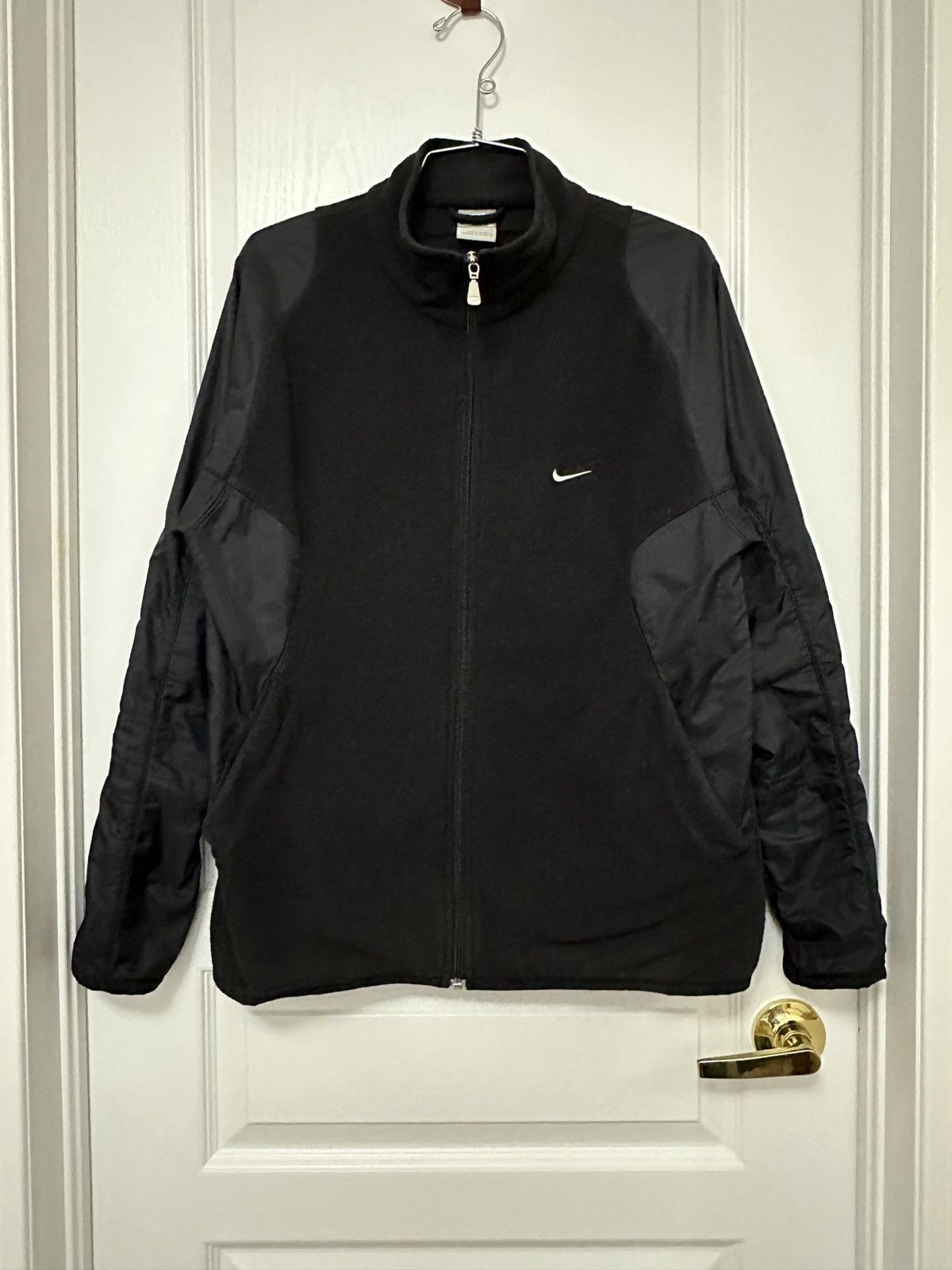 Nike Nike Nylon/Fleece Hybrid Zip-Up Jacket - Sz S Size US S / EU 44-46 / 1 - 3 Thumbnail