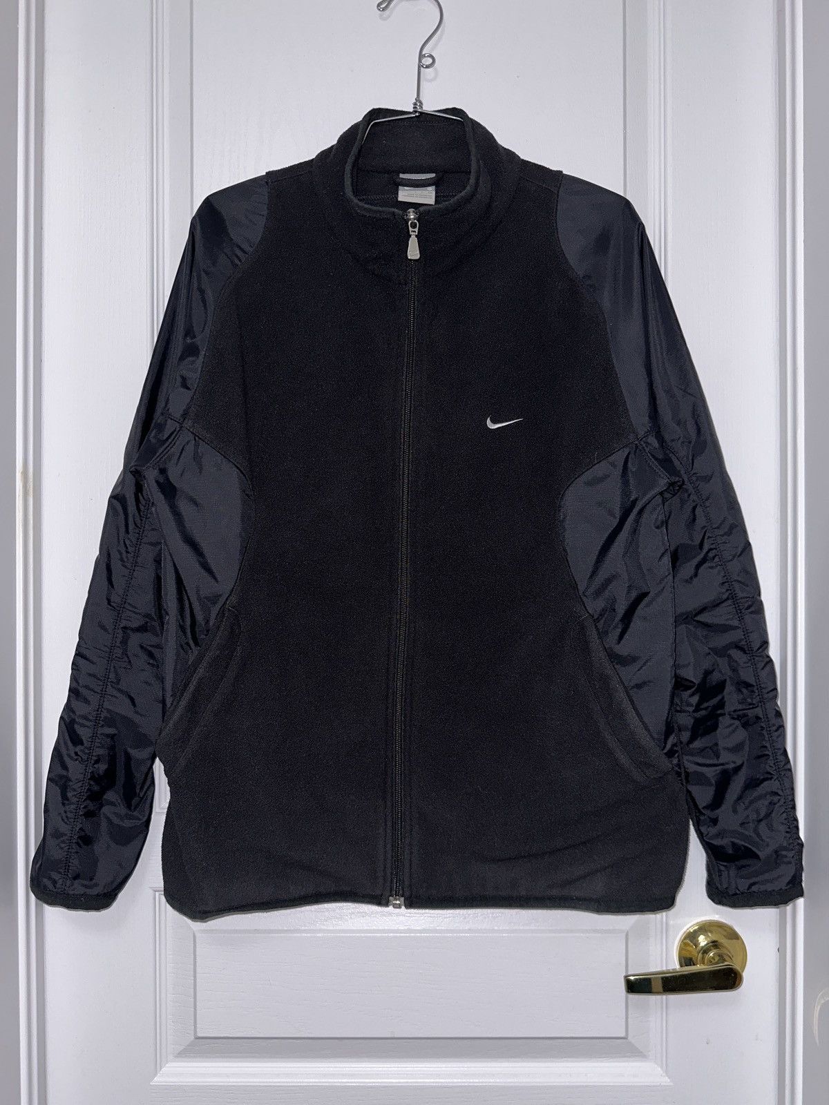 Nike Nike Nylon/Fleece Hybrid Zip-Up Jacket - Sz S Size US S / EU 44-46 / 1 - 1 Thumbnail