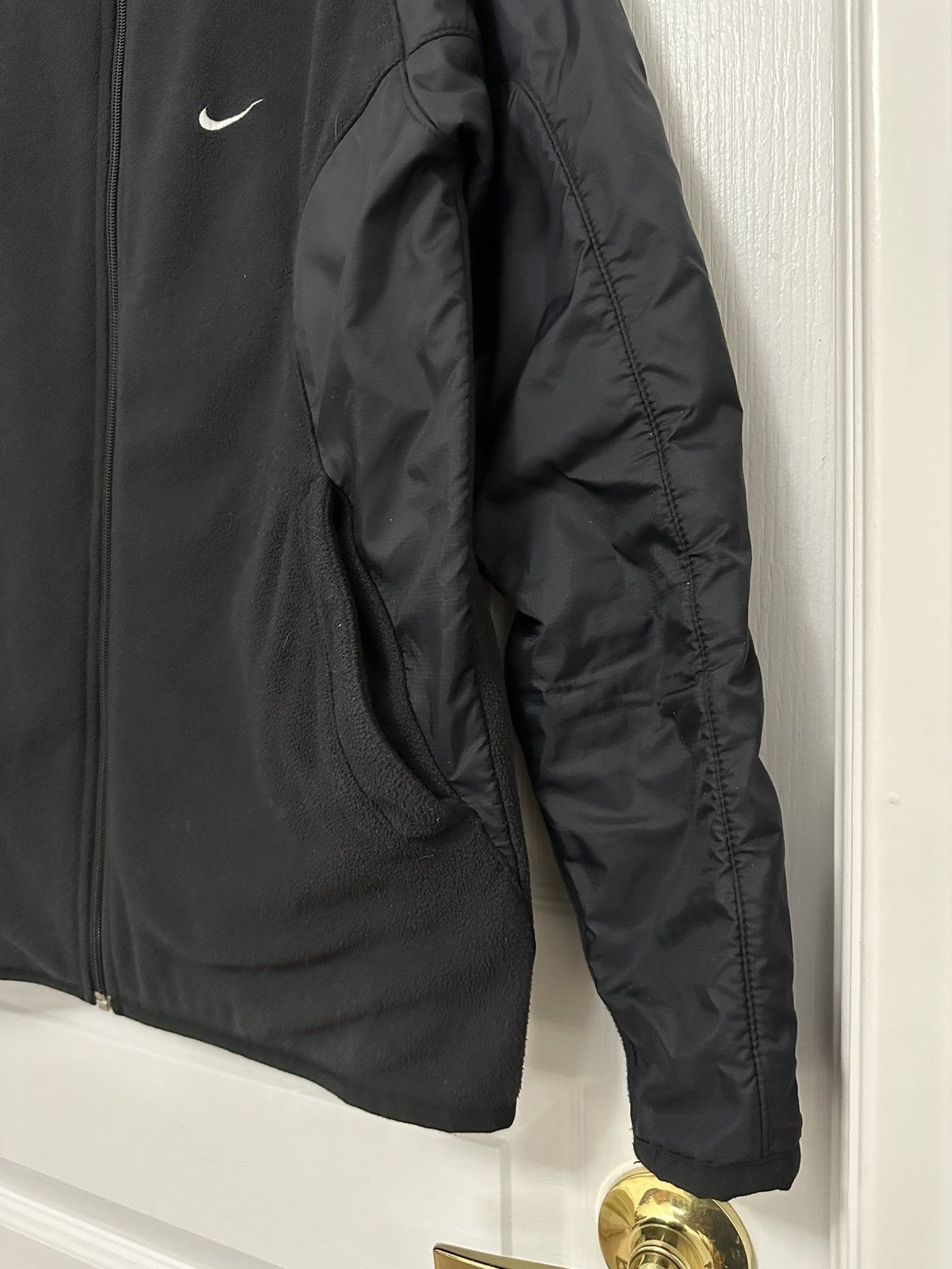 Nike Nike Nylon/Fleece Hybrid Zip-Up Jacket - Sz S Size US S / EU 44-46 / 1 - 6 Thumbnail