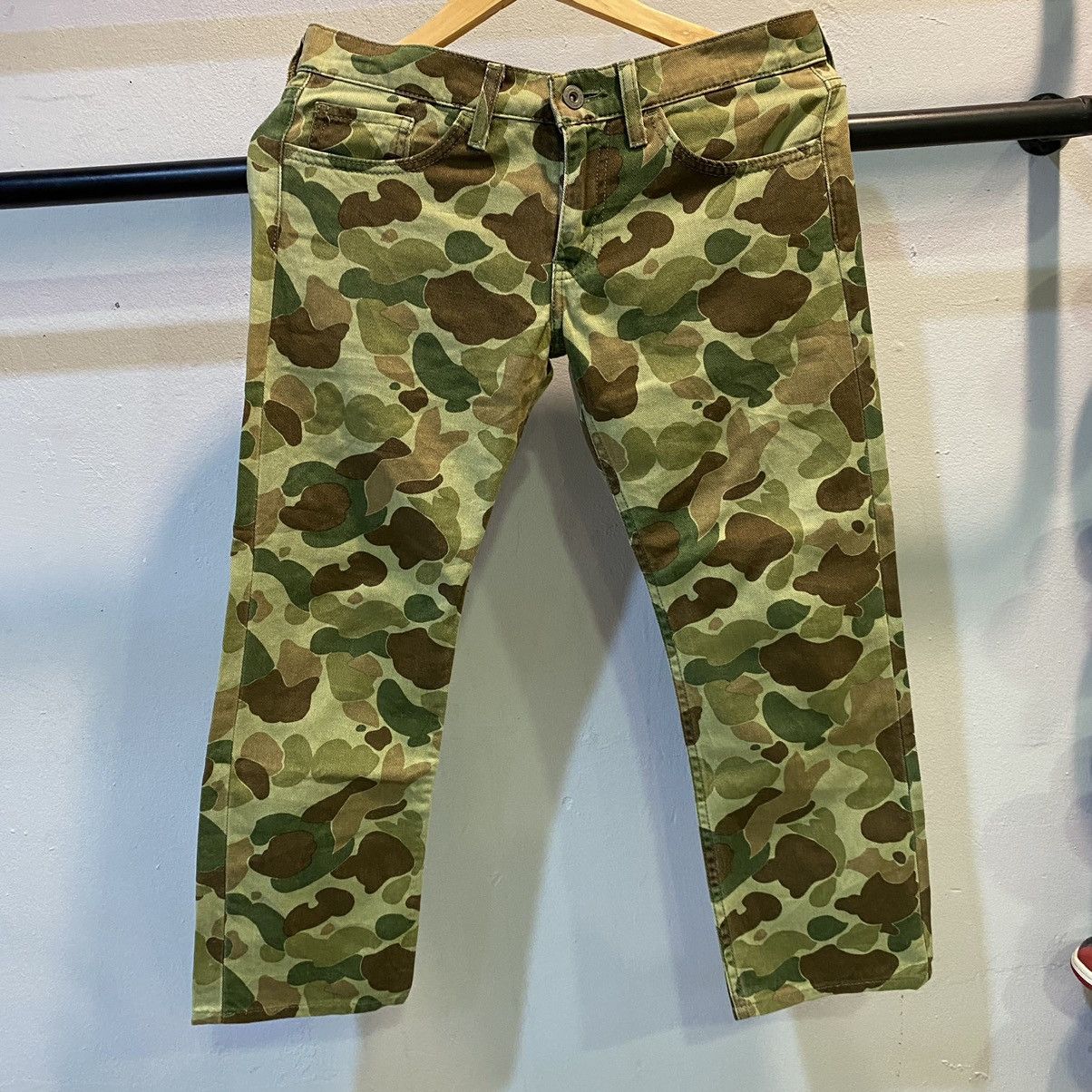 Comme des Garcons × Junya Watanabe Junya Watanabe Comme Des Garcons Man Camo Cropped Pants Size US 32 / EU 48 - 1 Thumbnail