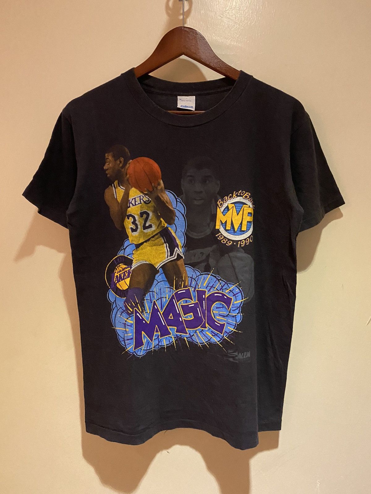 NBA × Vintage VINTAGE 90’s‼️LALakers Magic Johnson Back To Back MVP 89-90s Size US M / EU 48-50 / 2 - 1 Thumbnail