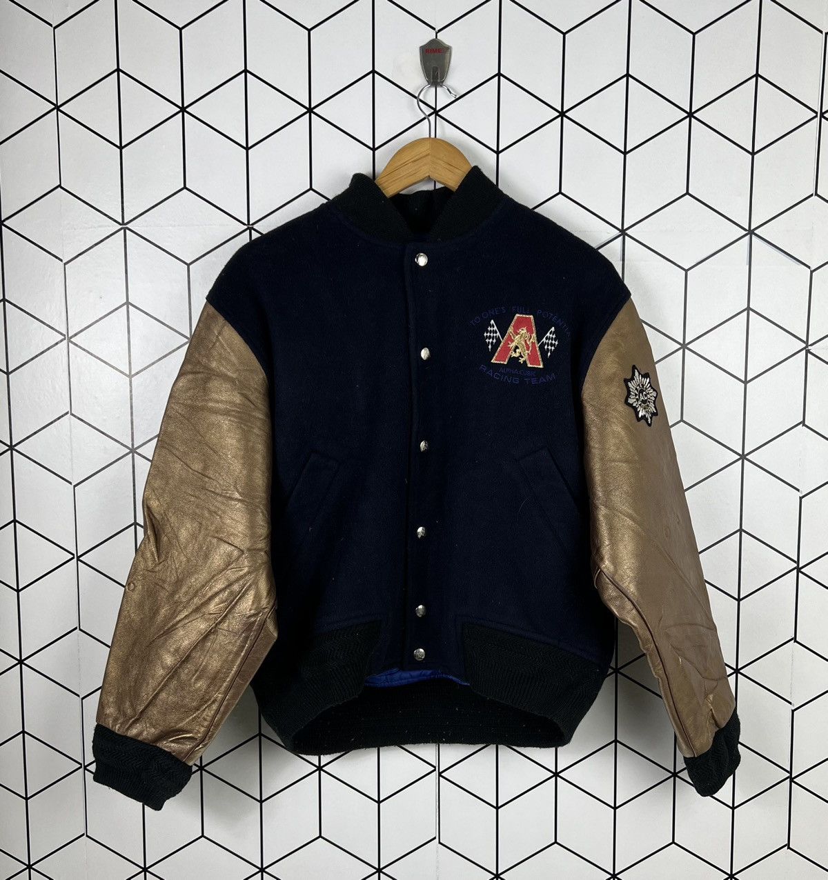 Japanese Brand 80S CUBIC RACING TEAM WOOL VARSITY Size US M / EU 48-50 / 2 - 2 Thumbnail