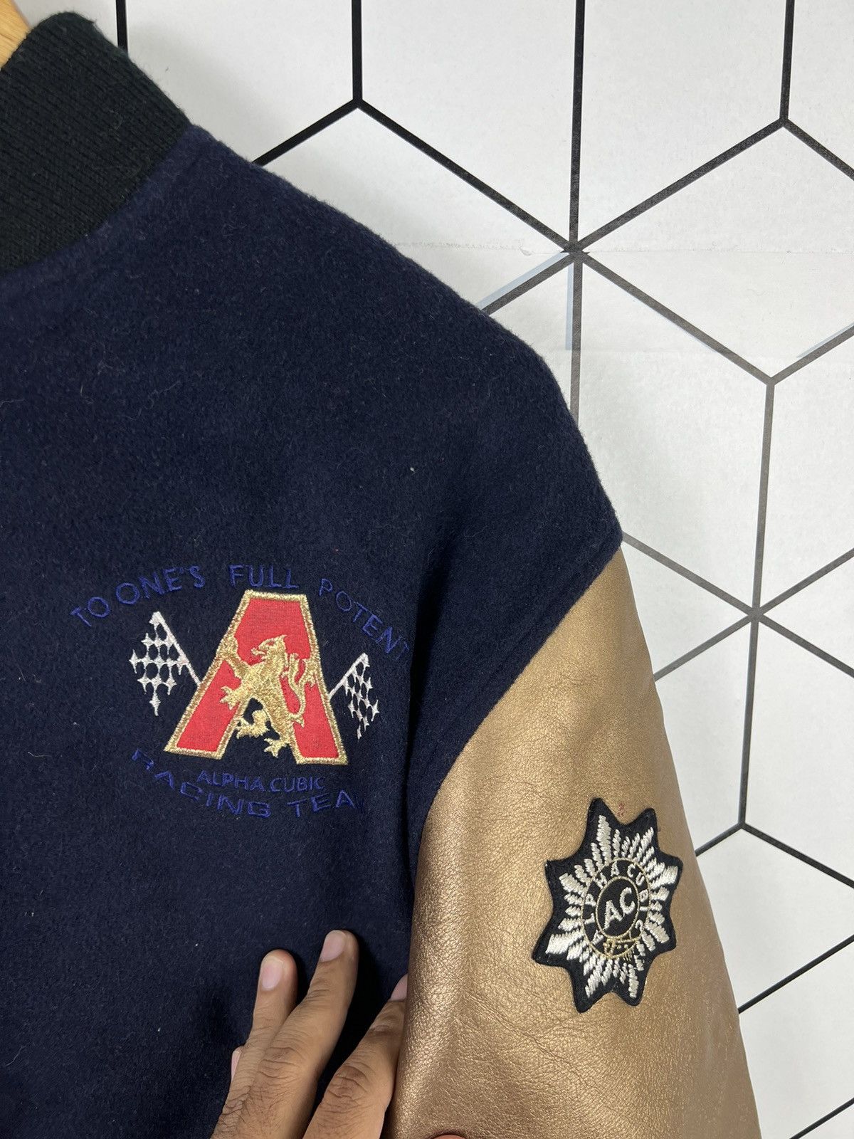 Japanese Brand 80S CUBIC RACING TEAM WOOL VARSITY Size US M / EU 48-50 / 2 - 7 Thumbnail