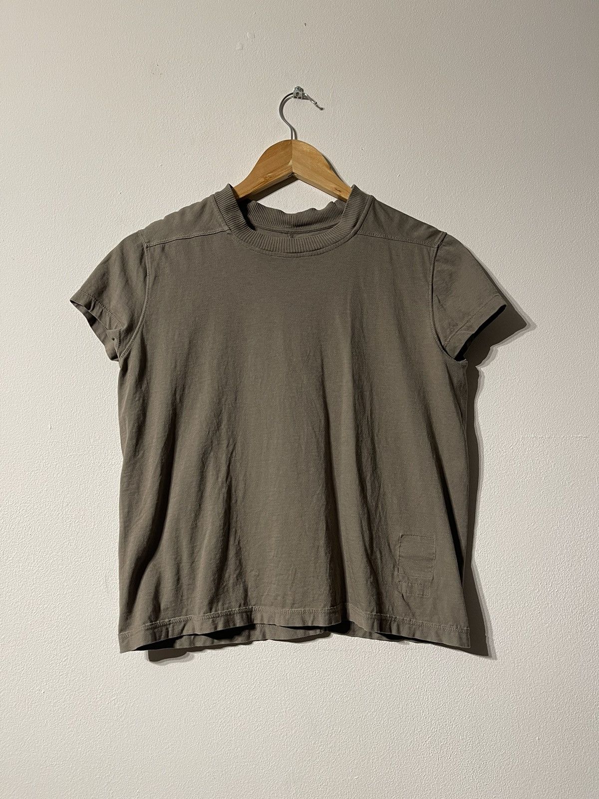 image of Rick Owens x Rick Owens Drkshdw Cropped Top in Grey, Women's (Size Small)