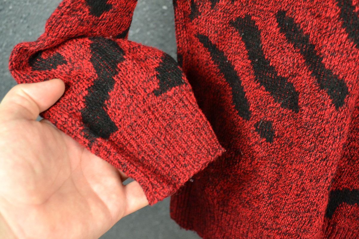 Le TIGRE × Vintage Vintage 90s Le Tigre Sweater Red Made in USA Size Medium Size US M / EU 48-50 / 2 - 5 Thumbnail