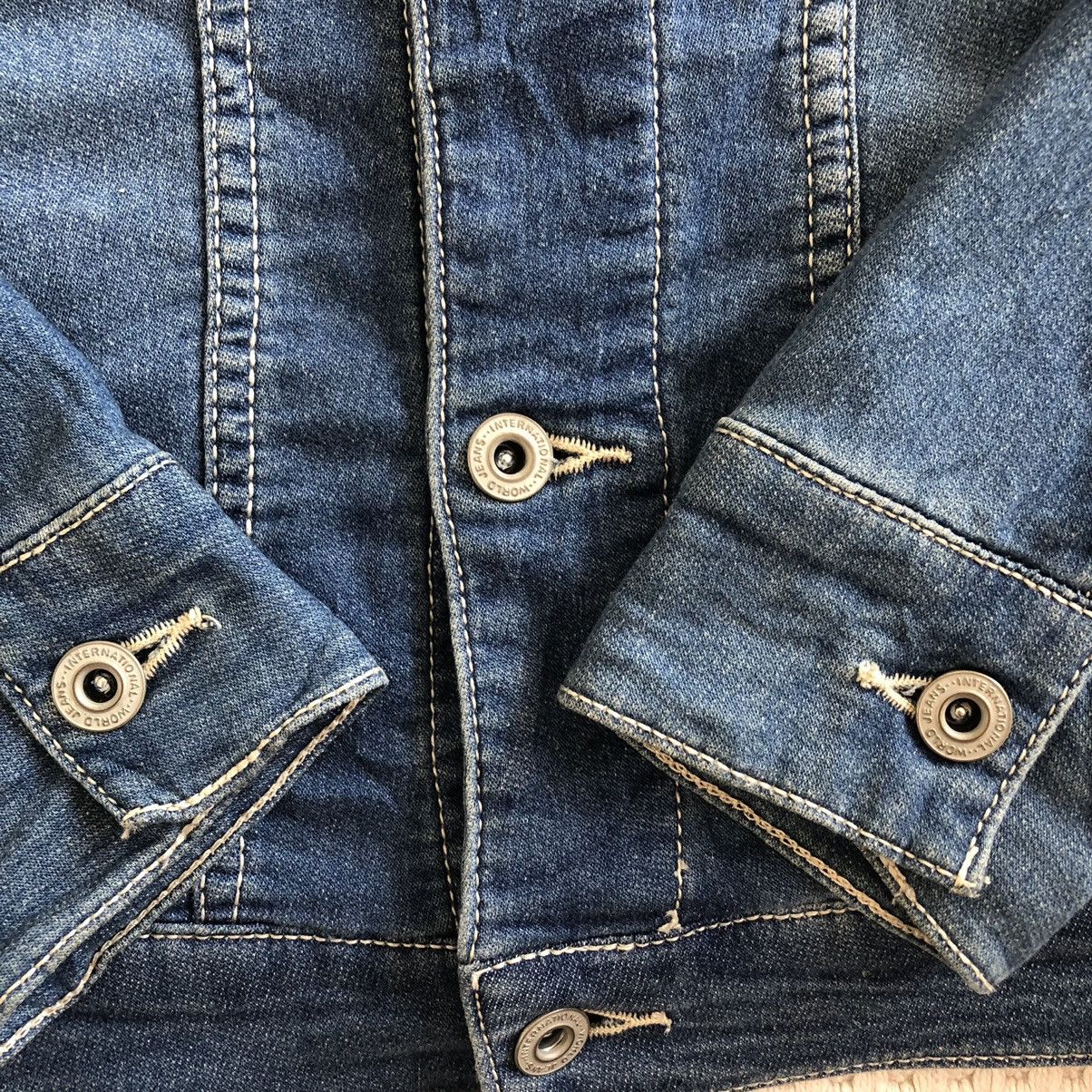 Denim & Co. Women Stretch Denim Jacket Donut Button by UNRELISH Size XXS / US 00 / IT 34 - 5 Thumbnail