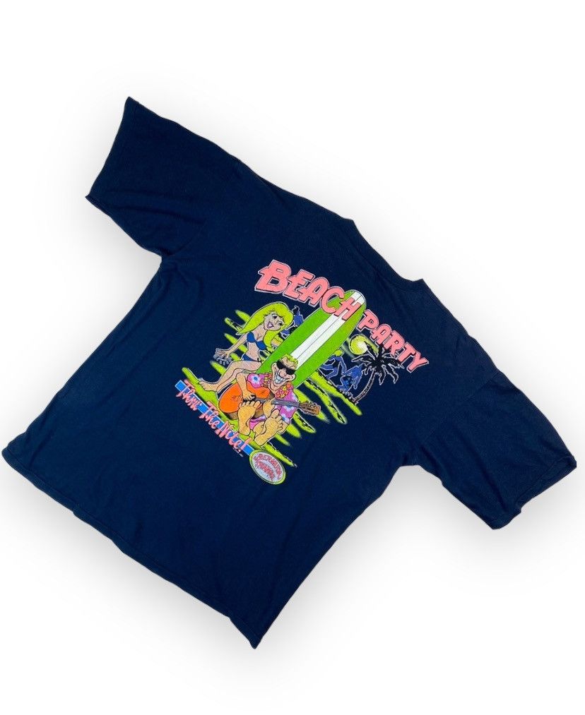 Vintage Vintage Bermuda Triangle 80s Hawaiian Crazy Tee T Shirt Size US XL / EU 56 / 4 - 2 Thumbnail