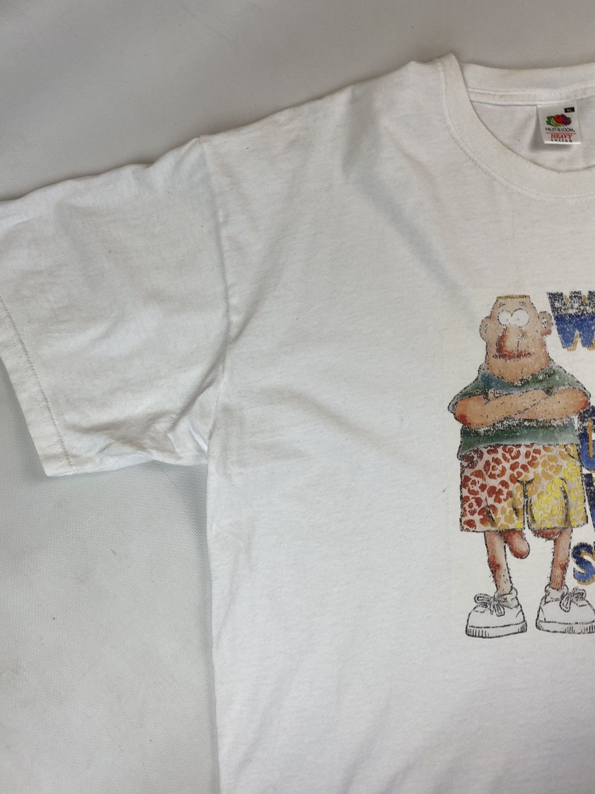 Vintage 1990s Funny Shirt Why I Can’t Wear Shorts Crazy Humor Tee Size US XL / EU 56 / 4 - 3 Thumbnail