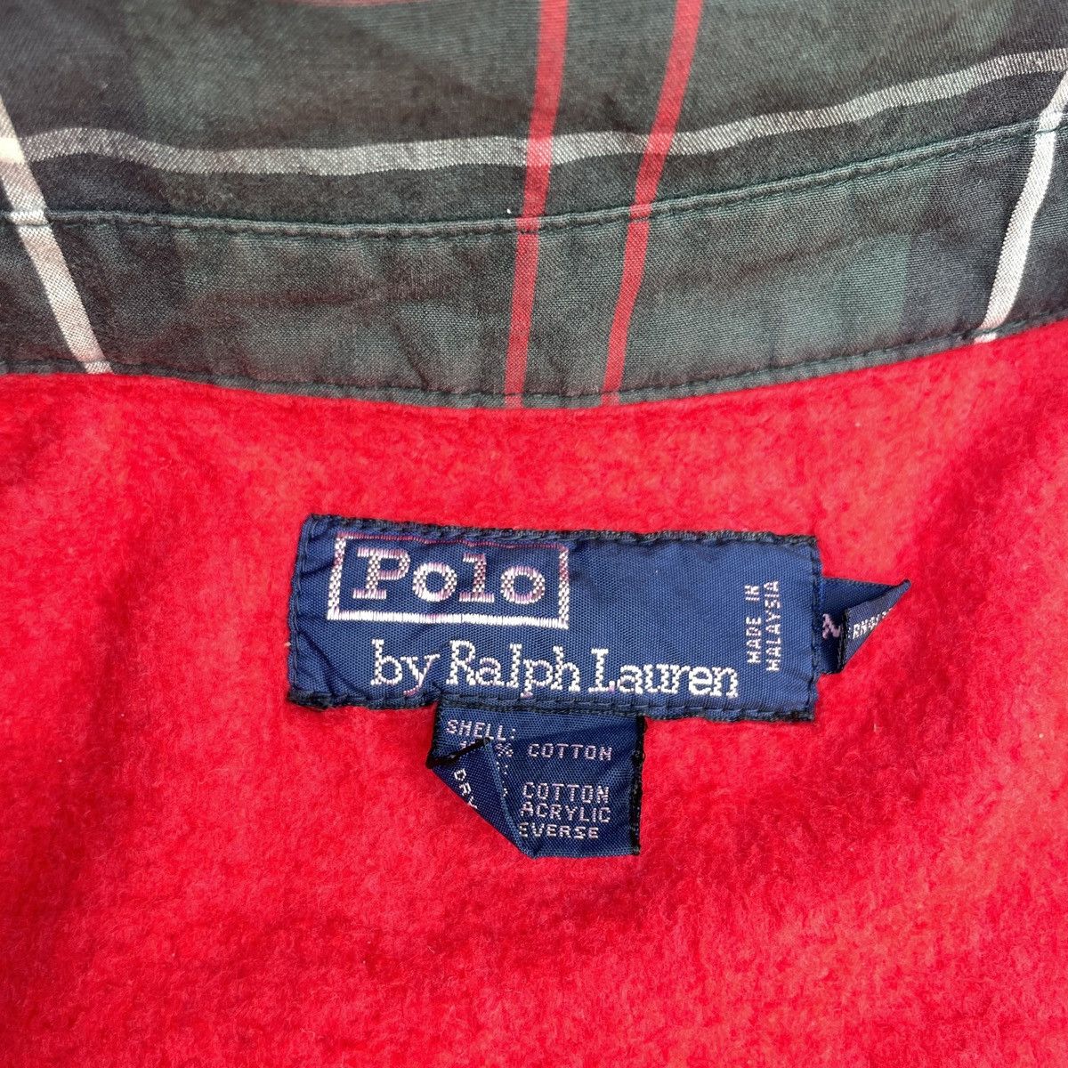 Polo Ralph Lauren Polo Ralph Lauren Vintage Plaid Sherpa Lining Zipper Jacket Size US M / EU 48-50 / 2 - 6 Thumbnail