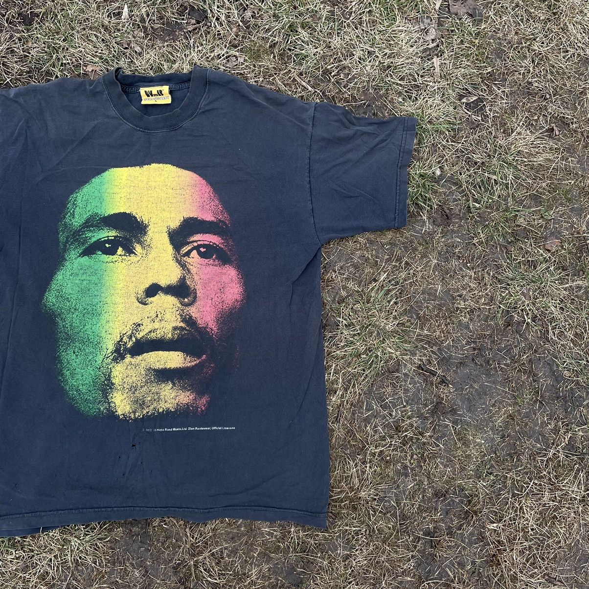 Vintage Vintage 90s Sun Faded Rasta Portrait Graphic Tee Skater L Size US L / EU 52-54 / 3 - 2 Thumbnail