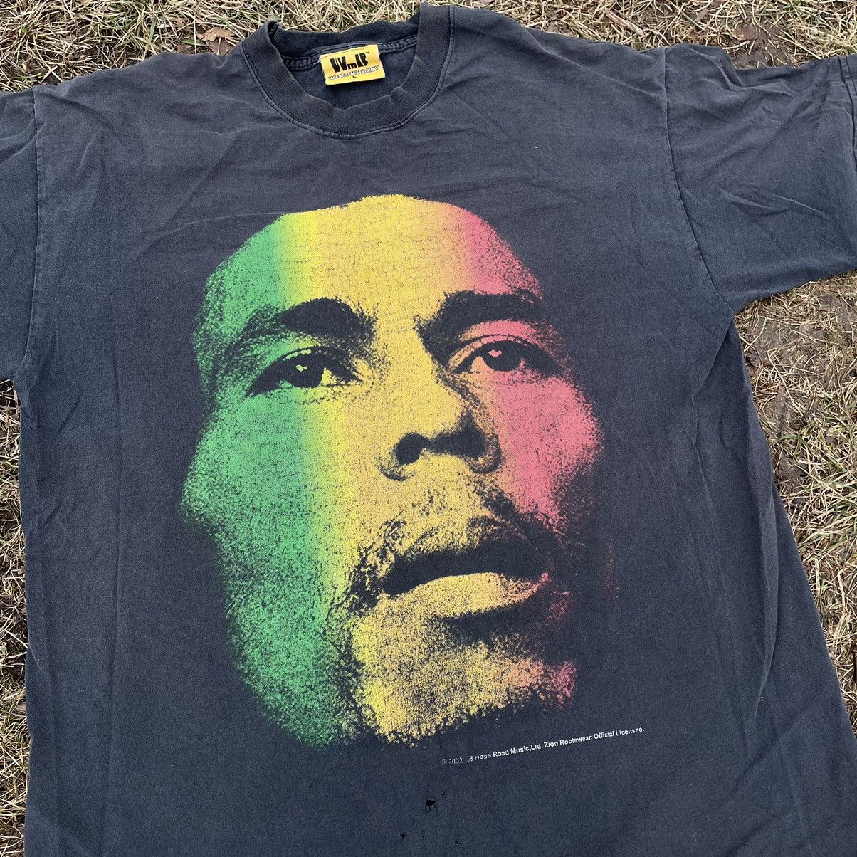 Vintage Vintage 90s Sun Faded Rasta Portrait Graphic Tee Skater L Size US L / EU 52-54 / 3 - 4 Thumbnail