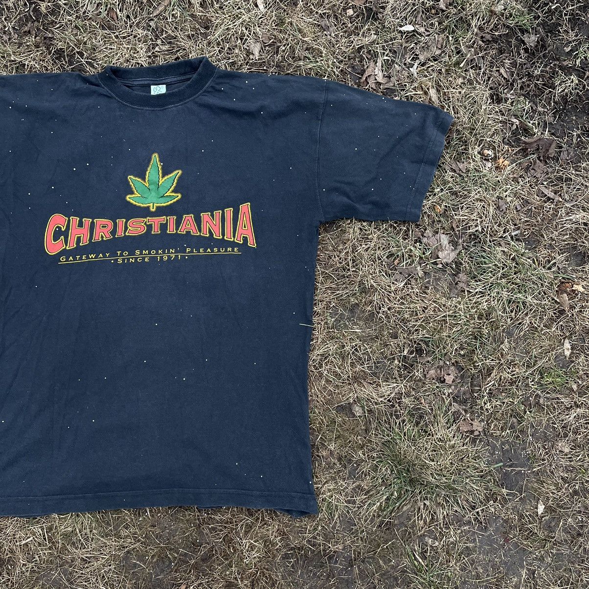 Vintage Vintage 90s Christiania Graphic Tee Sun Faded Rave Y2K L Size US L / EU 52-54 / 3 - 2 Thumbnail