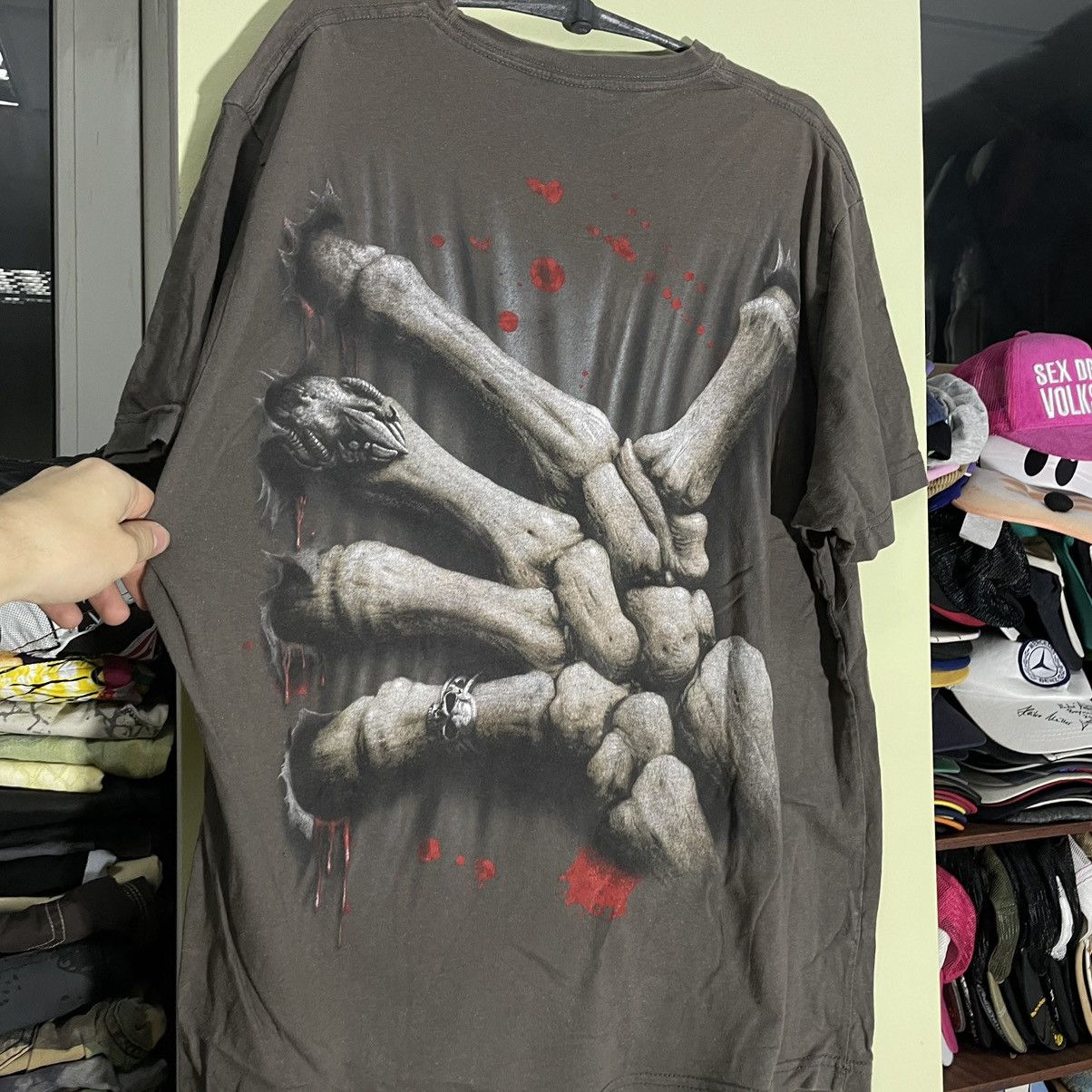Vintage Vintage Y2K Graphic Tee Sun Faded Horror Skull Grunge XXL Size US XXL / EU 58 / 5 - 6 Thumbnail