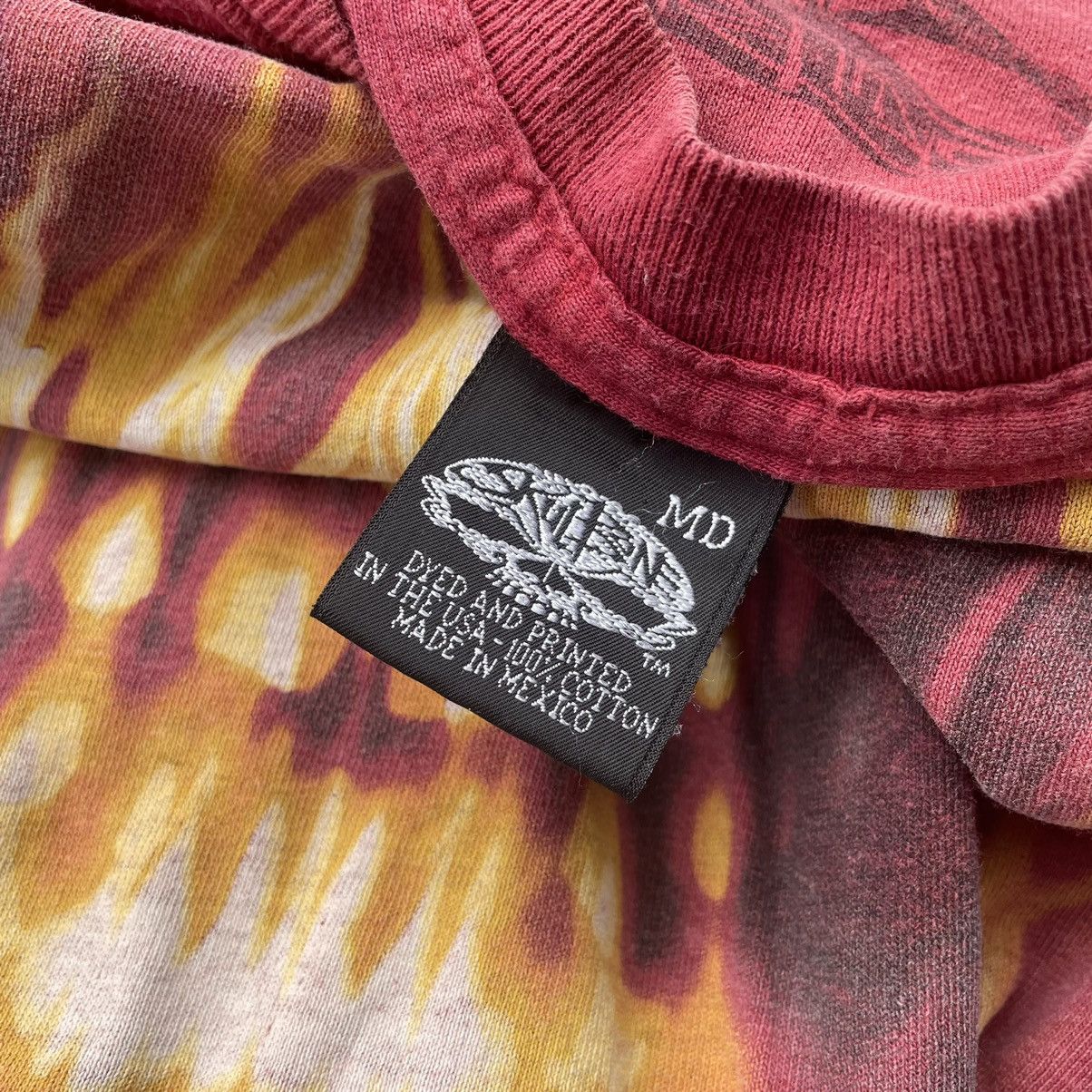 Vintage Vintage 90s Skull Fire Graphic Tee Grunge Thrashed Baggy M Size US M / EU 48-50 / 2 - 7 Thumbnail