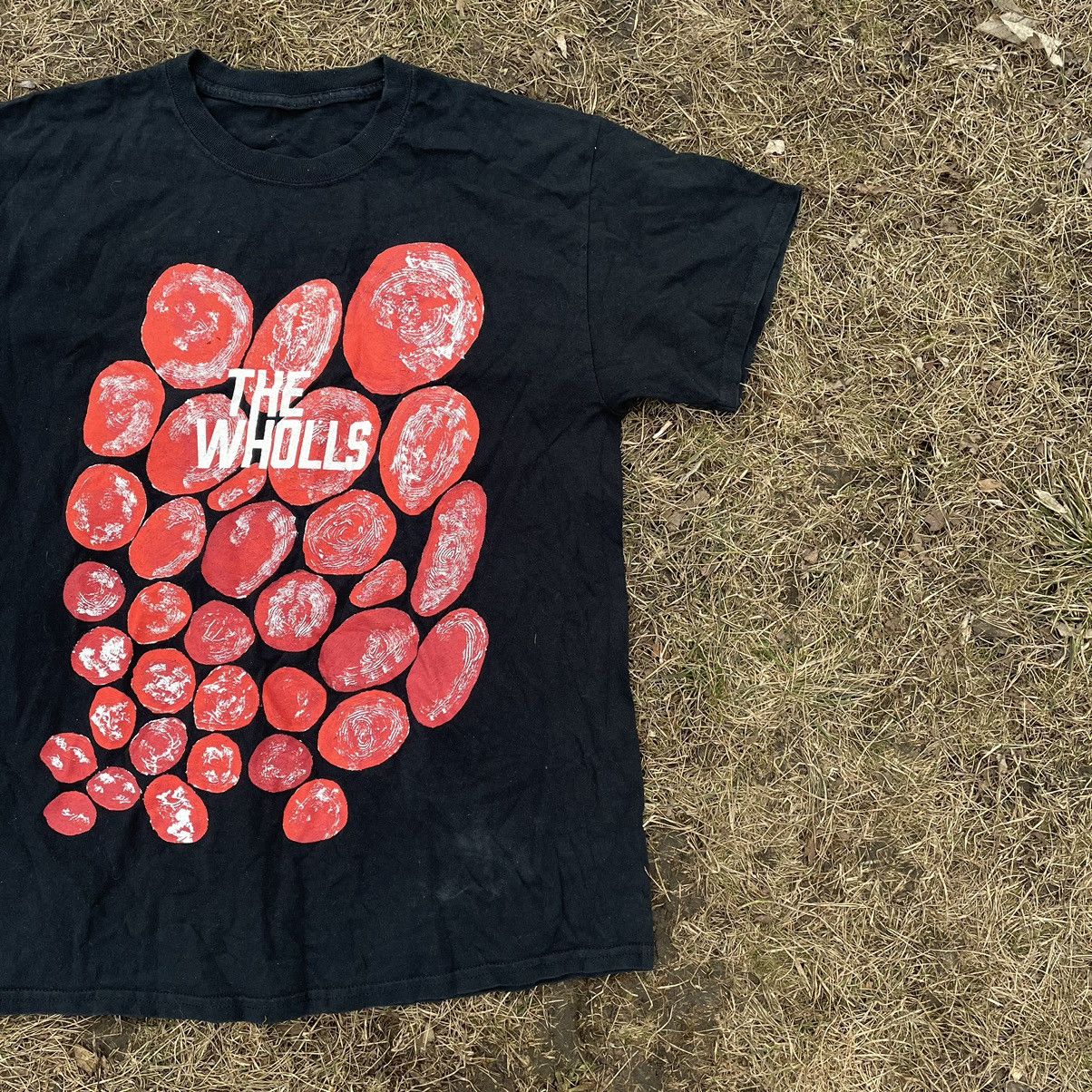 Vintage Vintage 90s Graphic Tee Red Apples All Over Print Black L Size US L / EU 52-54 / 3 - 2 Thumbnail