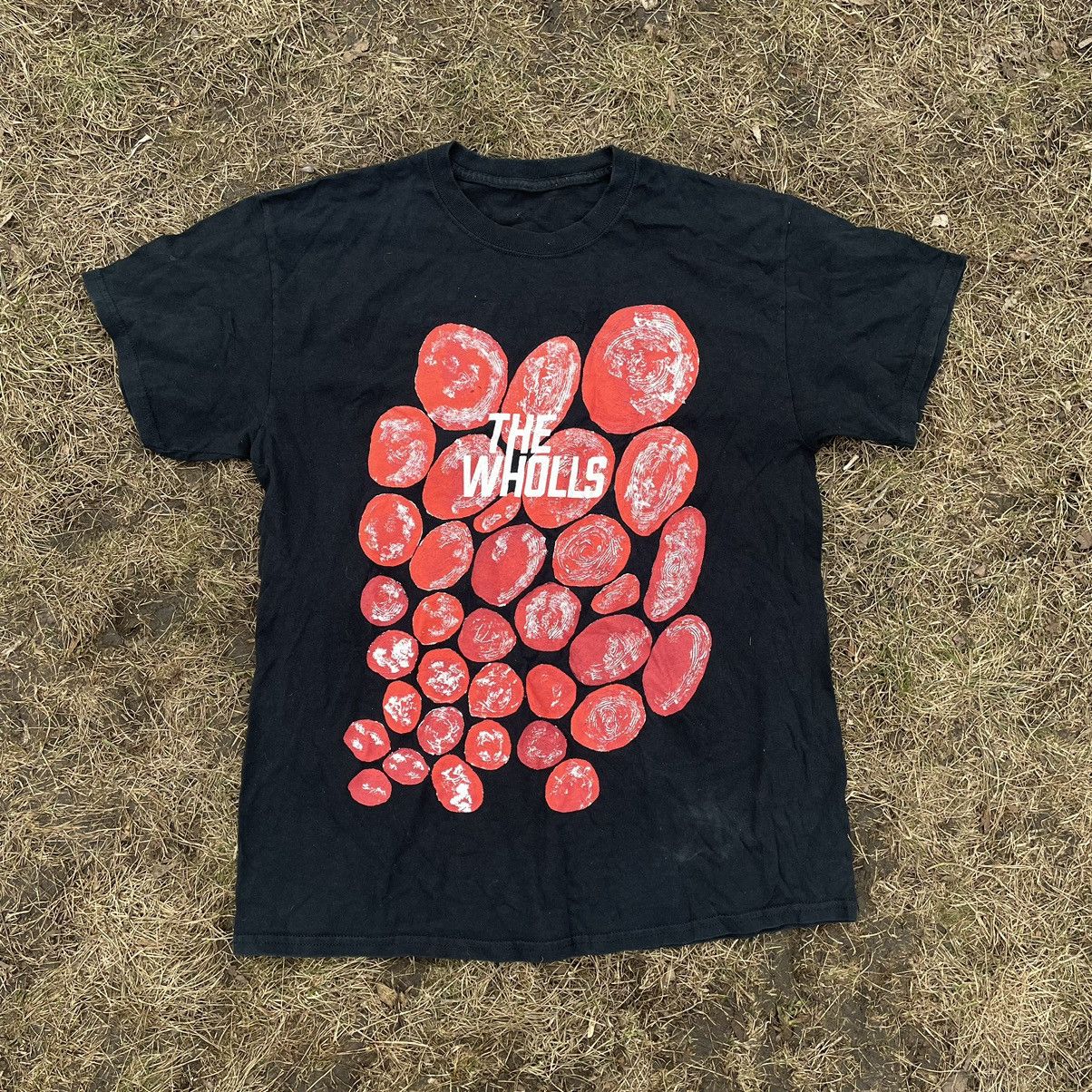Vintage Vintage 90s Graphic Tee Red Apples All Over Print Black L Size US L / EU 52-54 / 3 - 1 Thumbnail