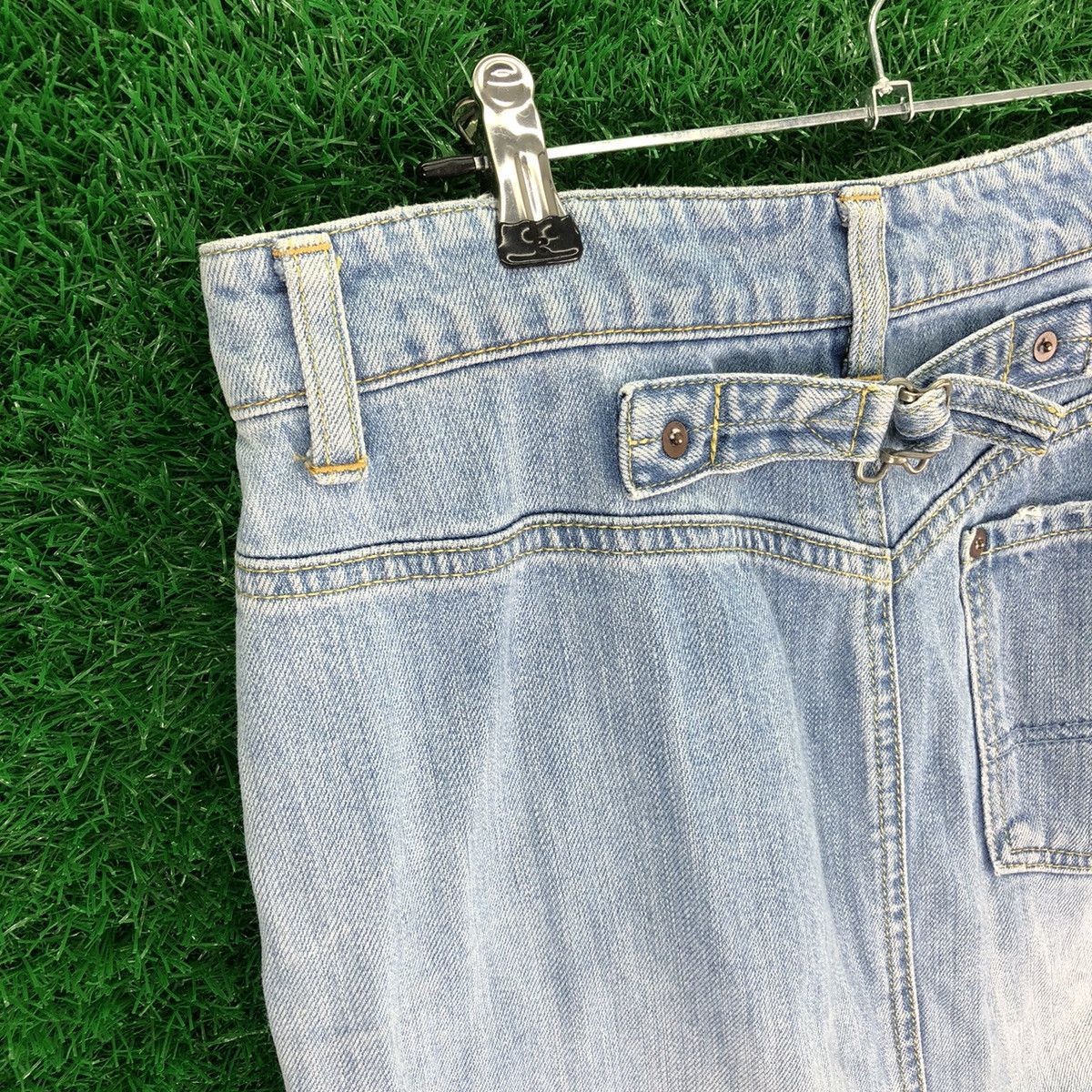 Japanese Brand × Vintage Vintage Mini Skirt Buckle Back Denim by Macphee Size 29" - 5 Thumbnail