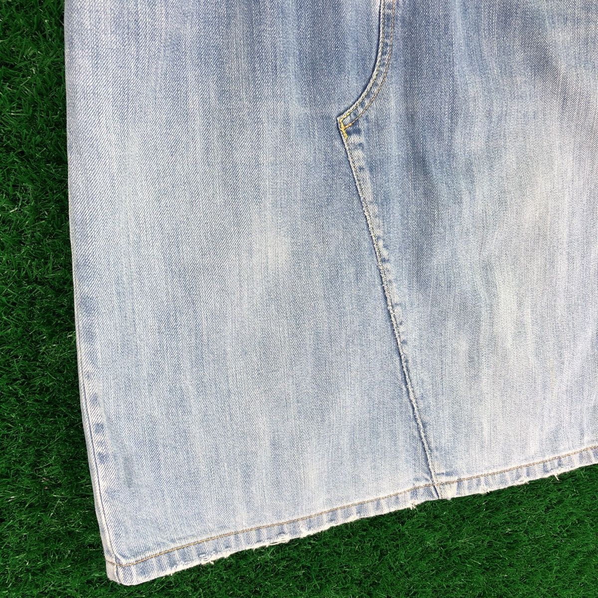 Japanese Brand × Vintage Vintage Mini Skirt Buckle Back Denim by Macphee Size 29" - 3 Thumbnail