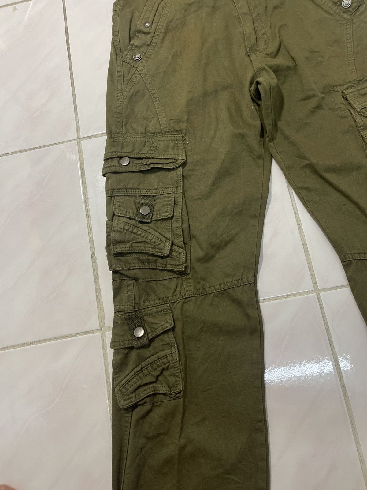 Japanese Brand Jun Multi Pocket Cargo Tactical Bondage Pants Size US 30 / EU 46 - 5 Thumbnail