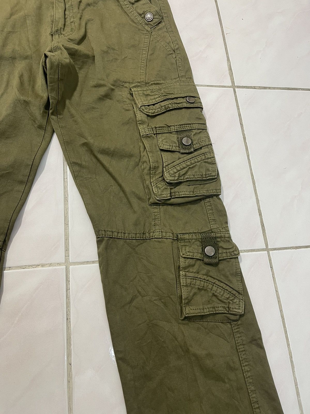 Japanese Brand Jun Multi Pocket Cargo Tactical Bondage Pants Size US 30 / EU 46 - 4 Thumbnail