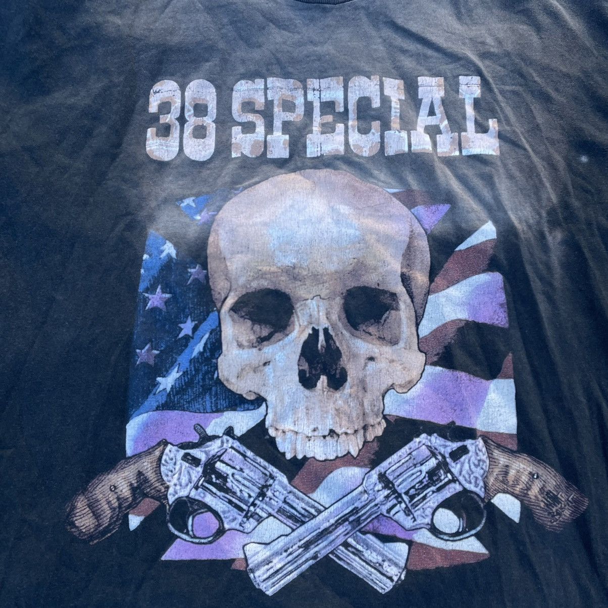 Vintage Vintage 90s Skull Graphic Tee Sun Faded Horror Grunge XL Size US XL / EU 56 / 4 - 5 Thumbnail