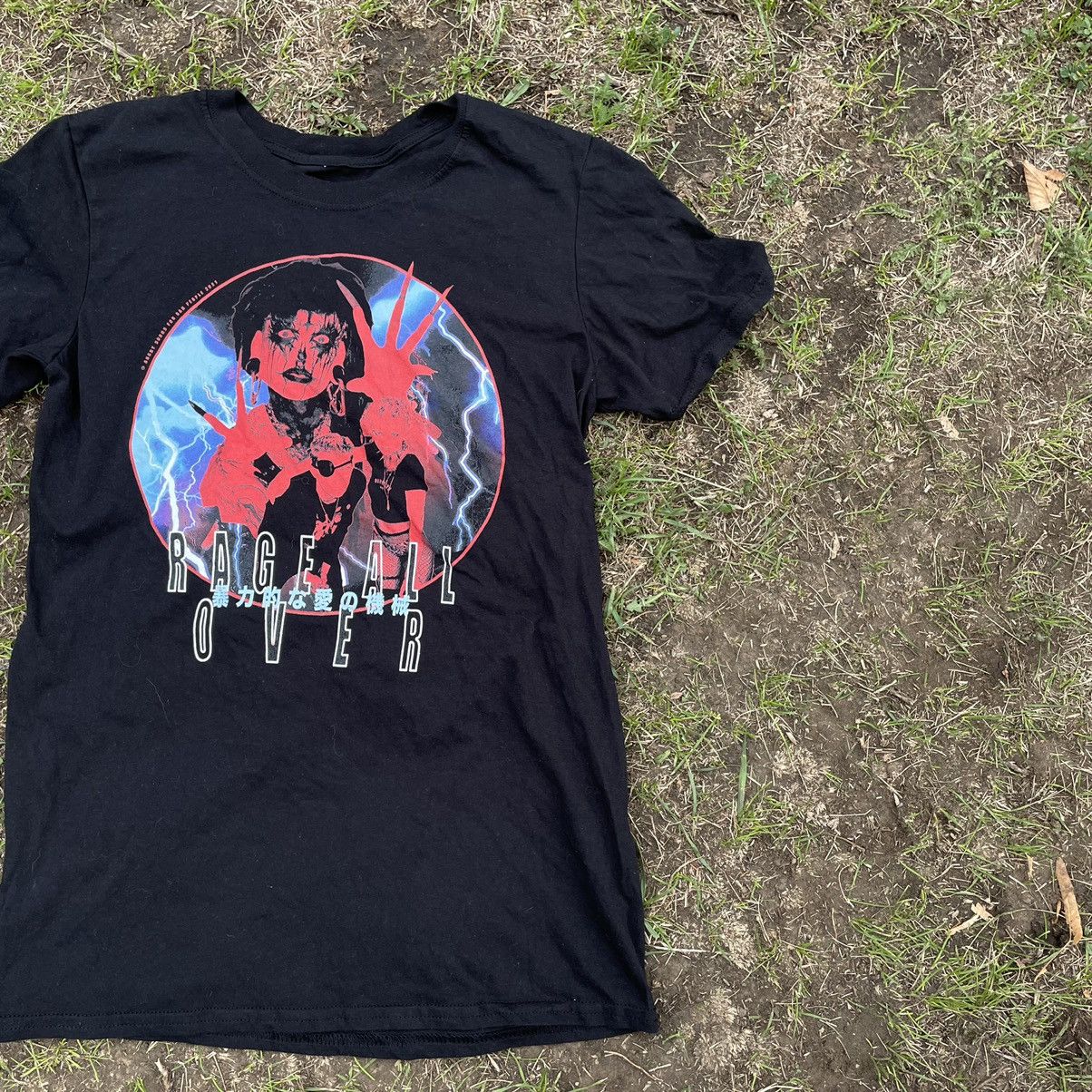 Vintage Vintage Y2K Graphic Tee Rage Skull Horror Streetwear Grunge Size US S / EU 44-46 / 1 - 2 Thumbnail