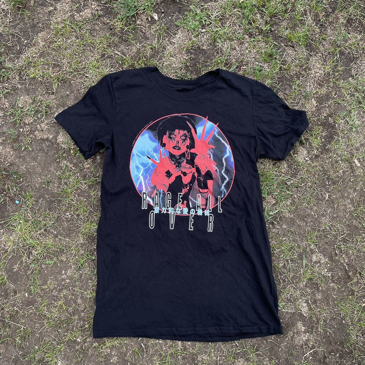 Vintage Vintage Y2K Graphic Tee Rage Skull Horror Streetwear Grunge Size US S / EU 44-46 / 1 - 1 Thumbnail